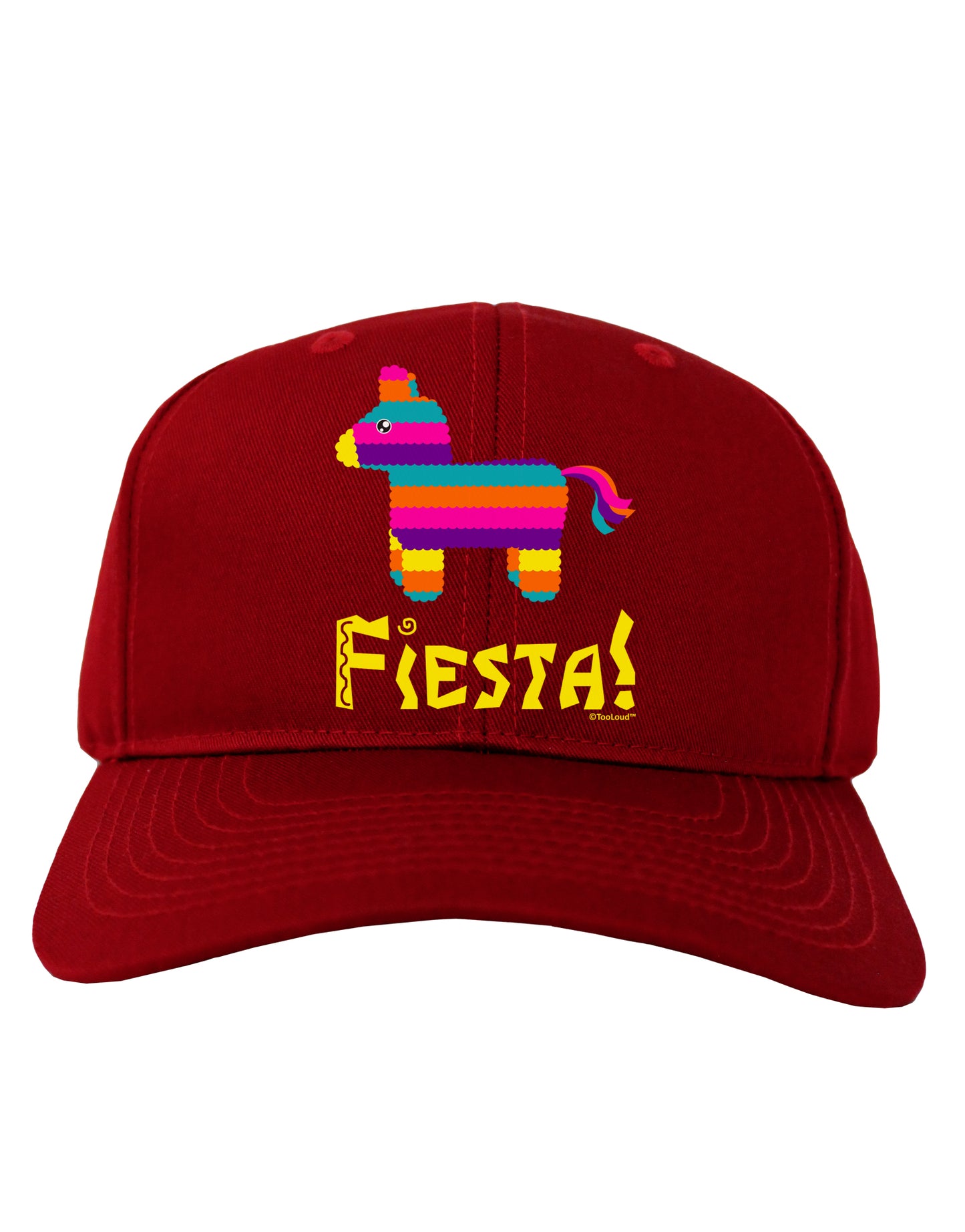 Colorful Pinata Design - Fiesta Adult Dark Baseball Cap Hat by TooLoud-Baseball Cap-TooLoud-Red-One Size-Davson Sales