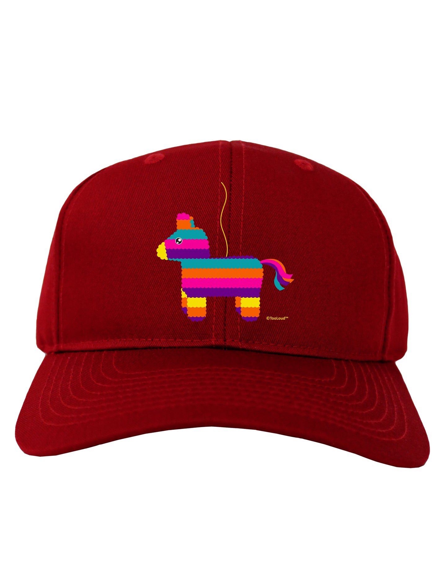 Colorful Hanging Pinata Design Adult Dark Baseball Cap Hat by TooLoud-Baseball Cap-TooLoud-Red-One Size-Davson Sales