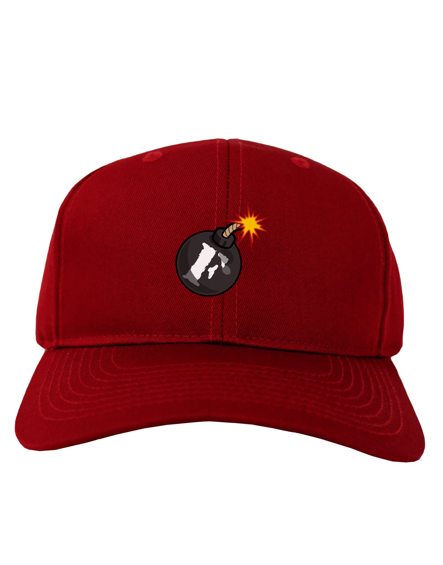 F-Bomb Funny Adult Dark Baseball Cap Hat by TooLoud-Baseball Cap-TooLoud-Red-One Size-Davson Sales