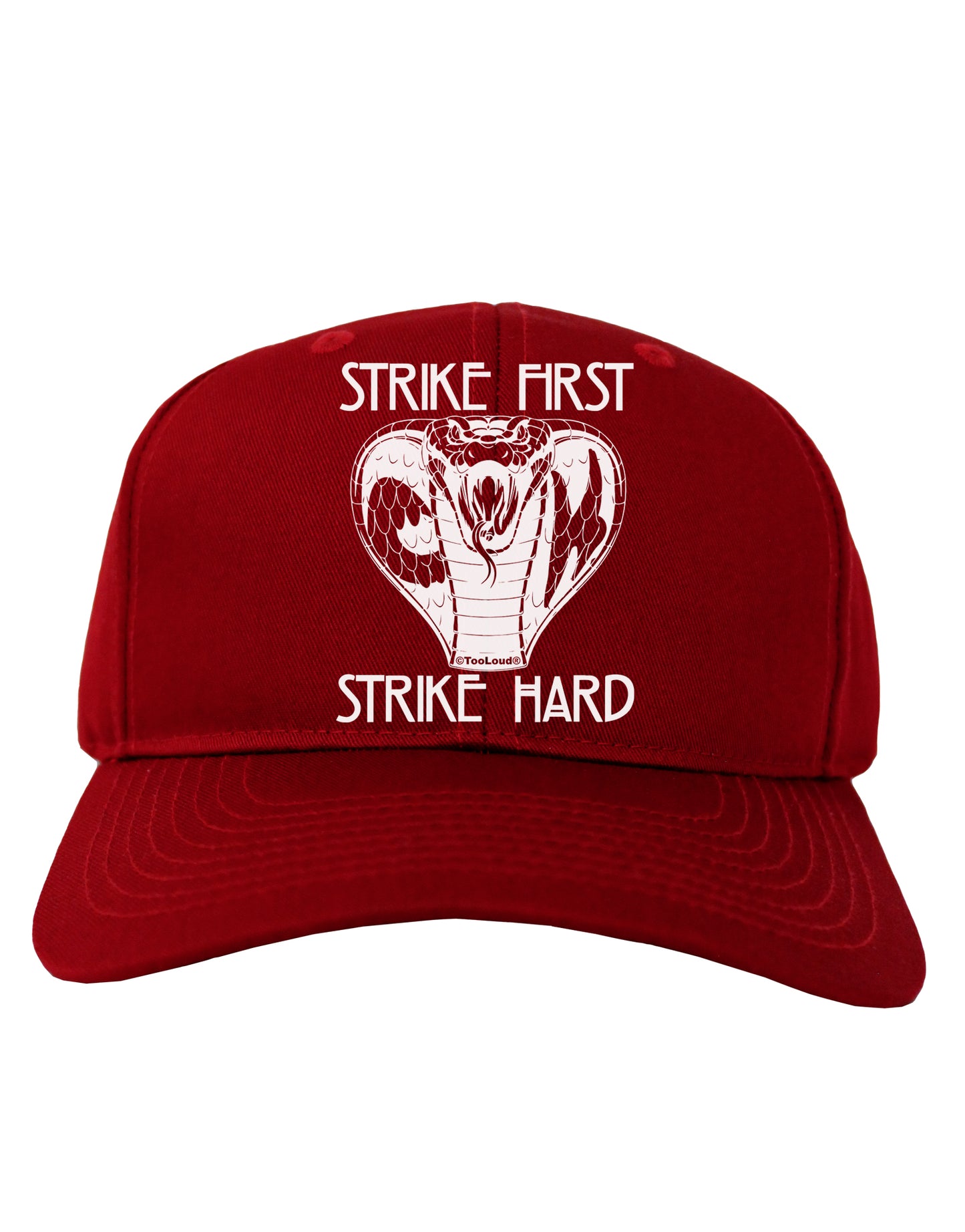 Strike First Strike Hard Cobra Adult Baseball Cap Hat-Baseball Cap-TooLoud-Red-One-Size-Fits-Most-Davson Sales
