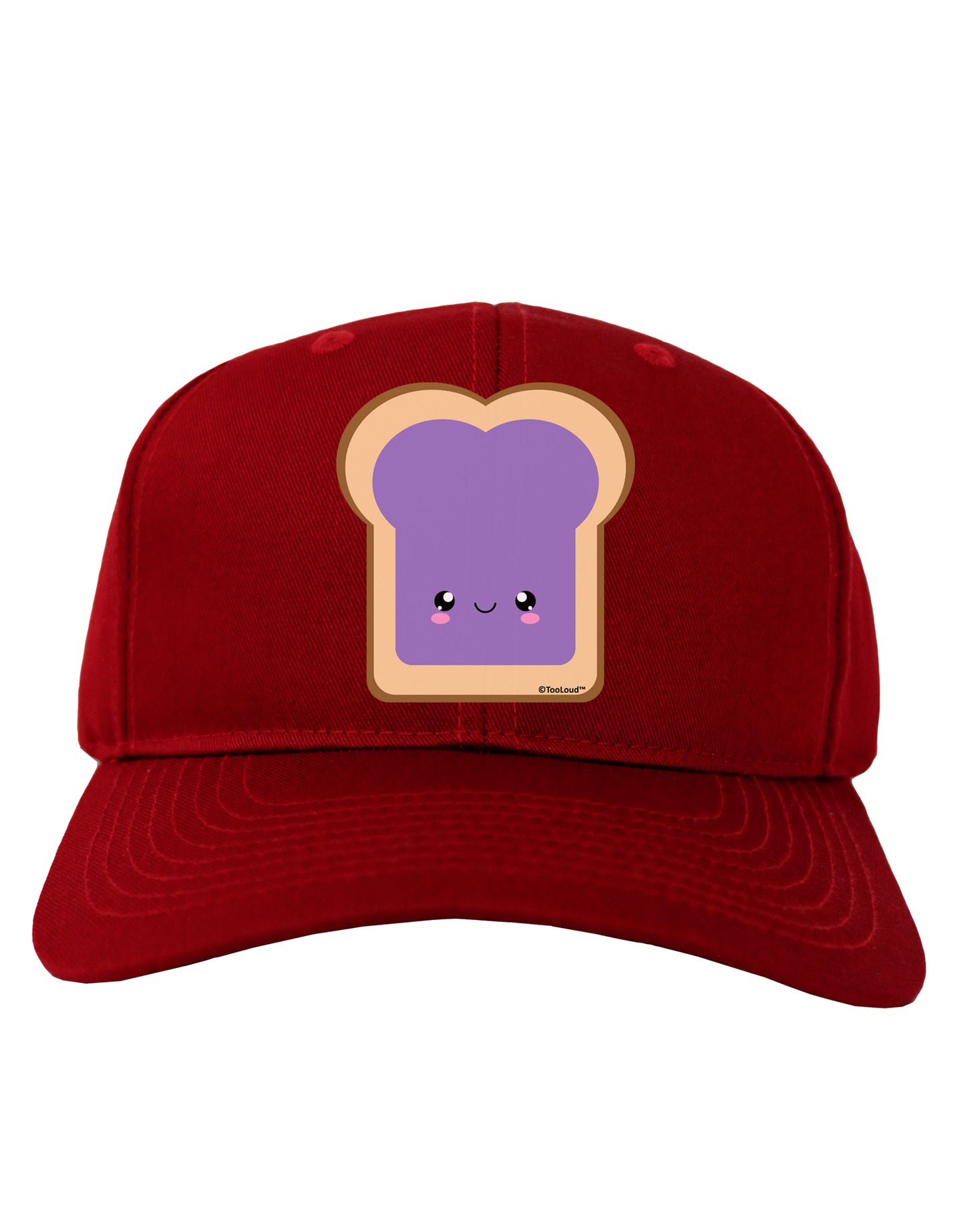 Cute Matching Design - PB and J - Jelly Adult Dark Baseball Cap Hat by TooLoud-Baseball Cap-TooLoud-Red-One Size-Davson Sales