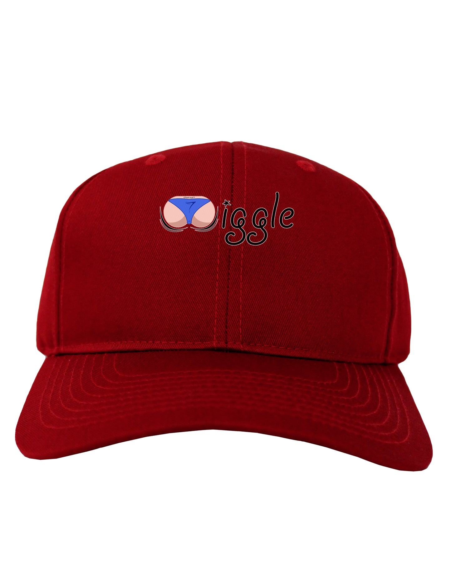 Wiggle - Twerk Light Adult Dark Baseball Cap Hat-Baseball Cap-TooLoud-Red-One Size-Davson Sales
