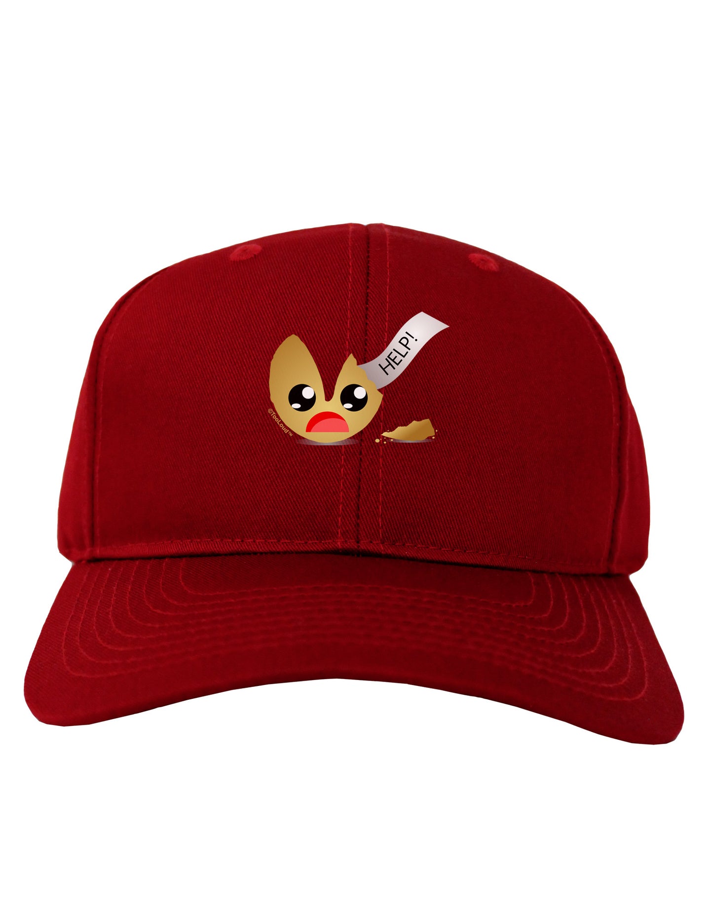 Dismembered Fortune Cookie Adult Dark Baseball Cap Hat-Baseball Cap-TooLoud-Red-One Size-Davson Sales