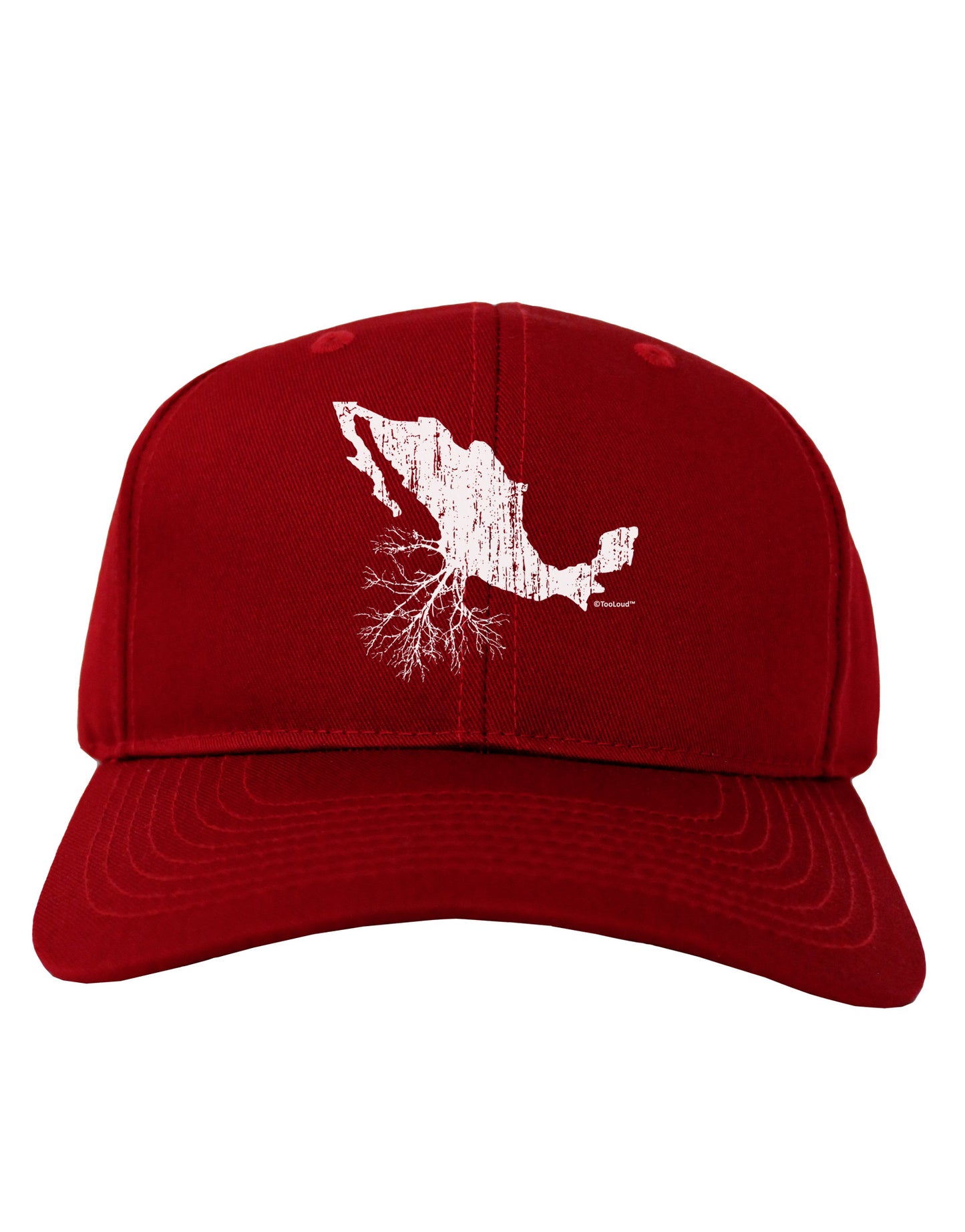 Mexican Roots Design - Distressed Adult Dark Baseball Cap Hat by TooLoud-Baseball Cap-TooLoud-Red-One Size-Davson Sales