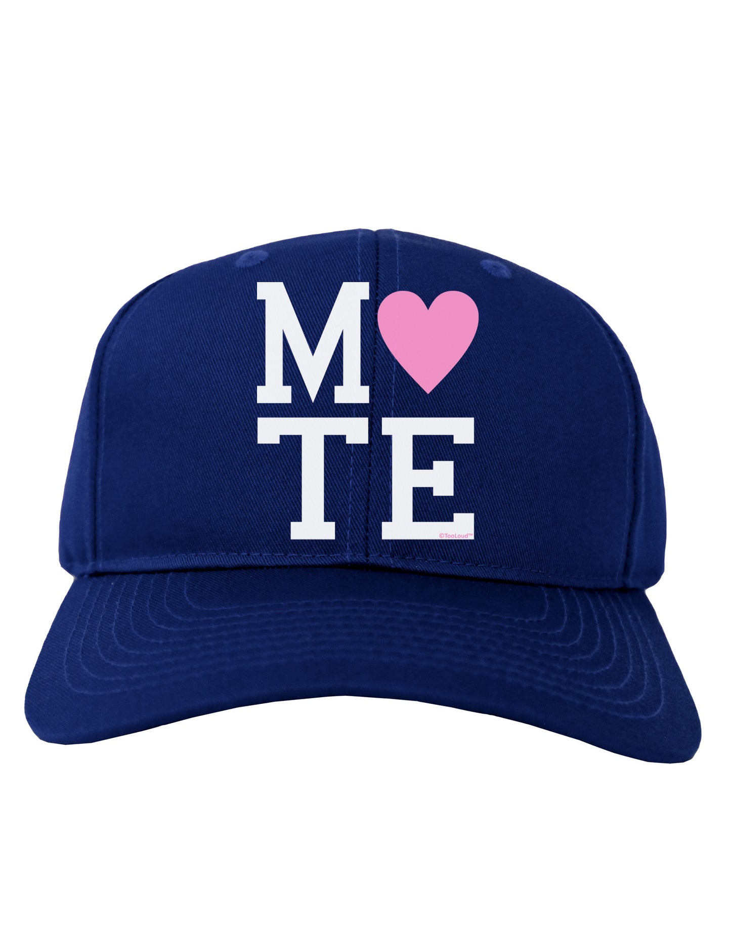 Matching Soulmate Design - Mate - Pink Adult Dark Baseball Cap Hat by TooLoud-Baseball Cap-TooLoud-Royal-Blue-One Size-Davson Sales