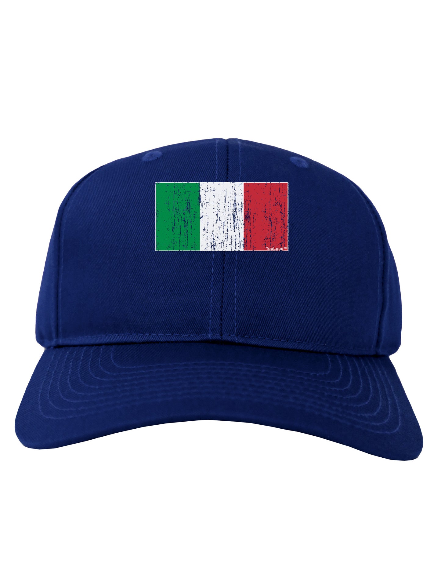 Italian Flag - Distressed Adult Dark Baseball Cap Hat by TooLoud-Baseball Cap-TooLoud-Royal-Blue-One Size-Davson Sales