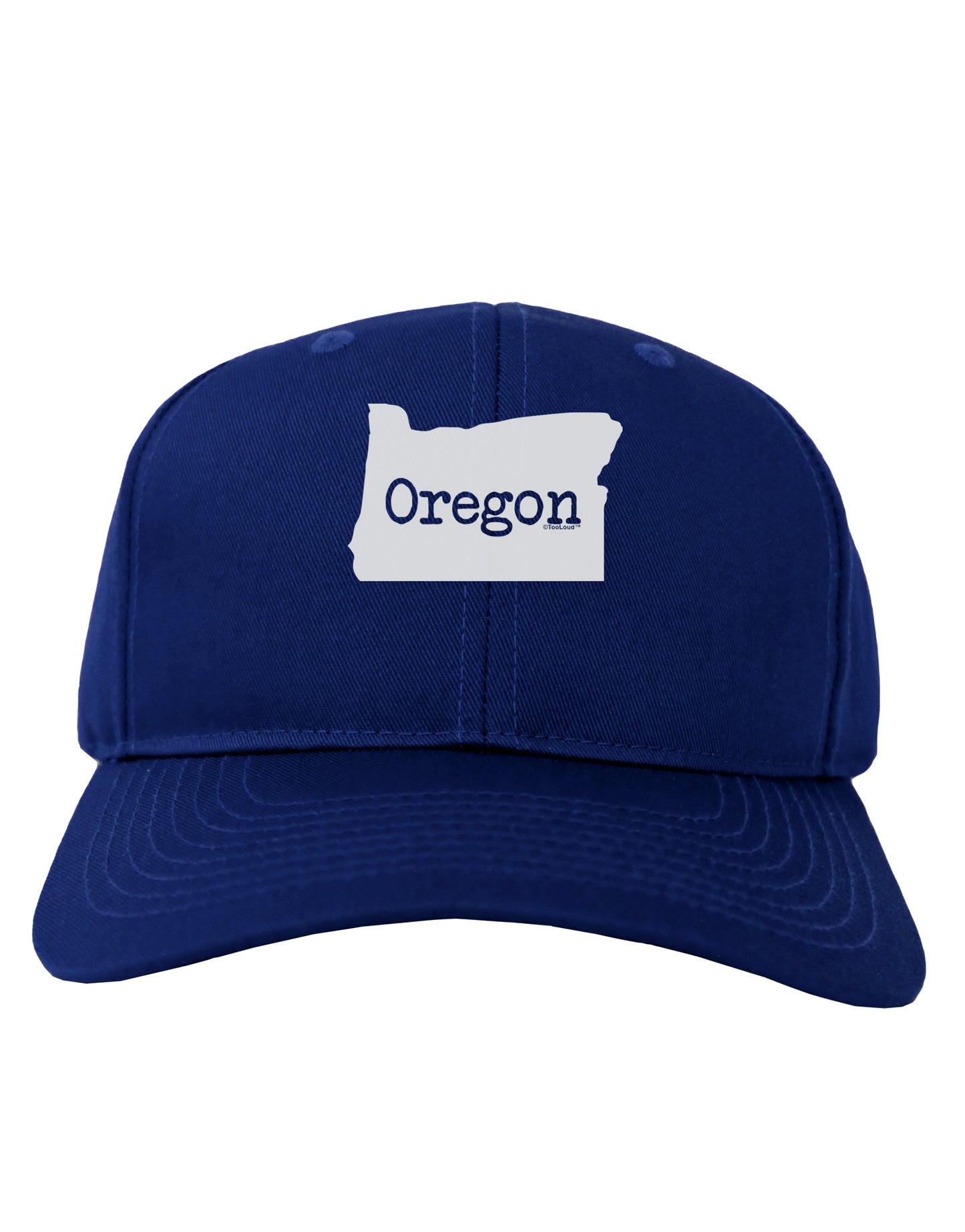 Oregon - United States Shape Adult Dark Baseball Cap Hat by TooLoud-Baseball Cap-TooLoud-Royal-Blue-One Size-Davson Sales