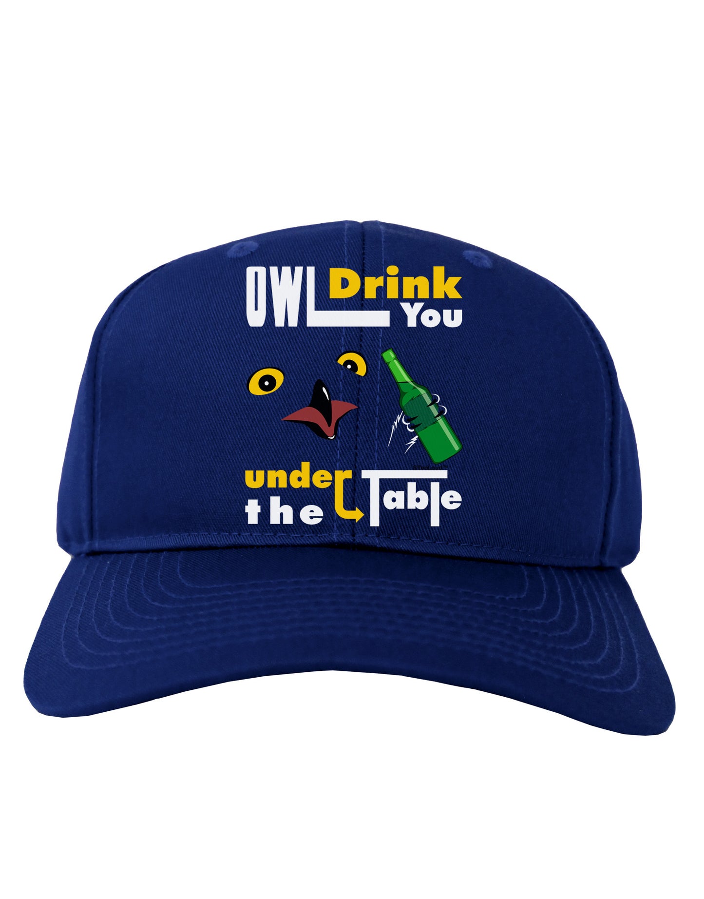 Owl Drink You Under the Table Adult Dark Baseball Cap Hat-Baseball Cap-TooLoud-Royal-Blue-One Size-Davson Sales