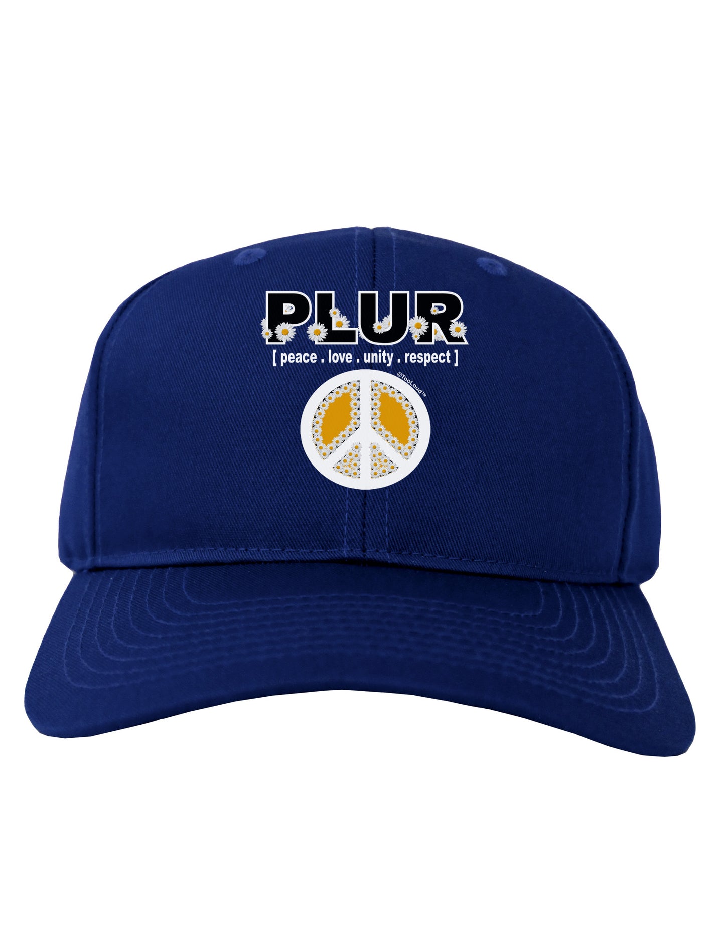 PLUR Daisies Adult Dark Baseball Cap Hat-Baseball Cap-TooLoud-Royal-Blue-One Size-Davson Sales