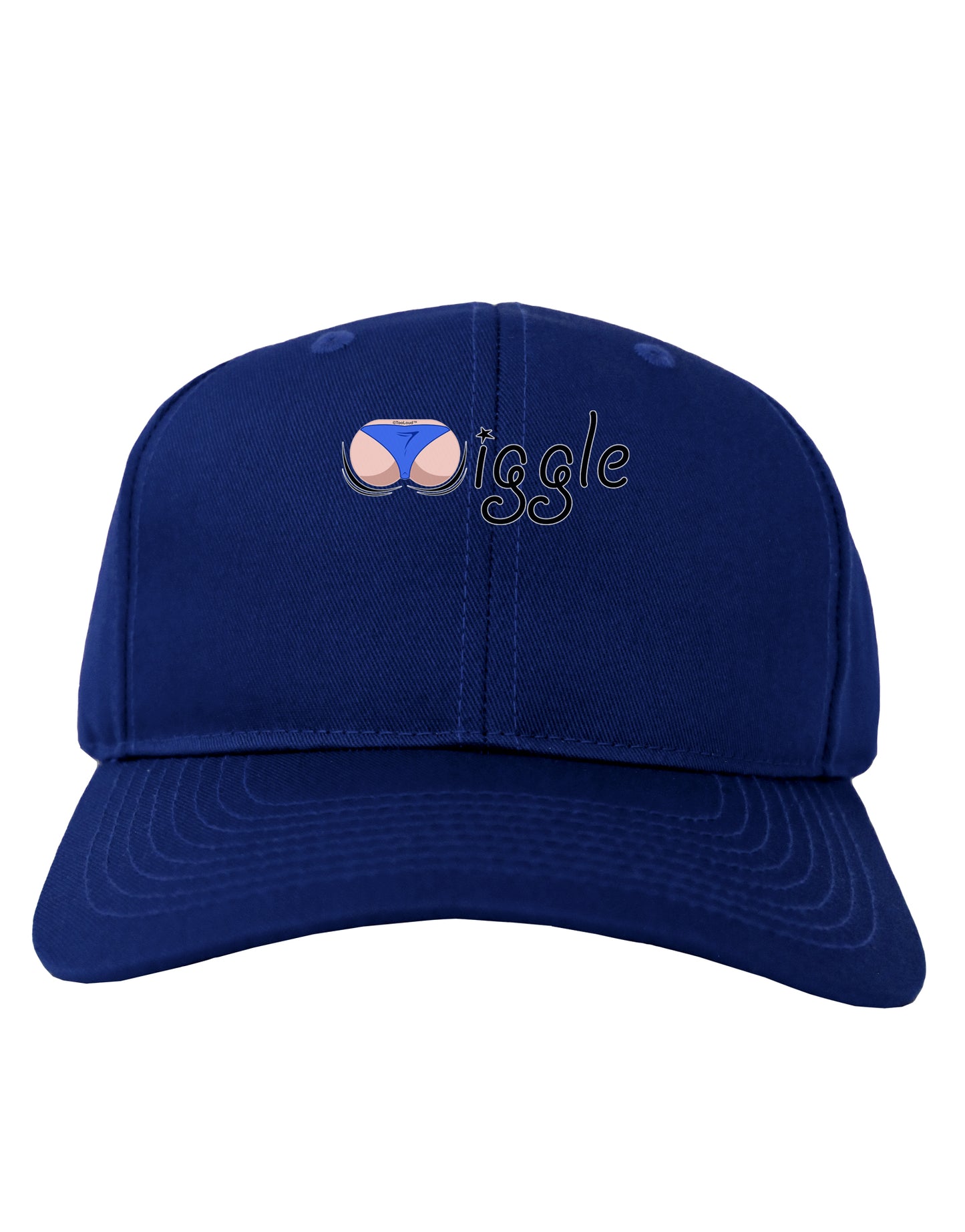 Wiggle - Twerk Light Adult Dark Baseball Cap Hat-Baseball Cap-TooLoud-Royal-Blue-One Size-Davson Sales
