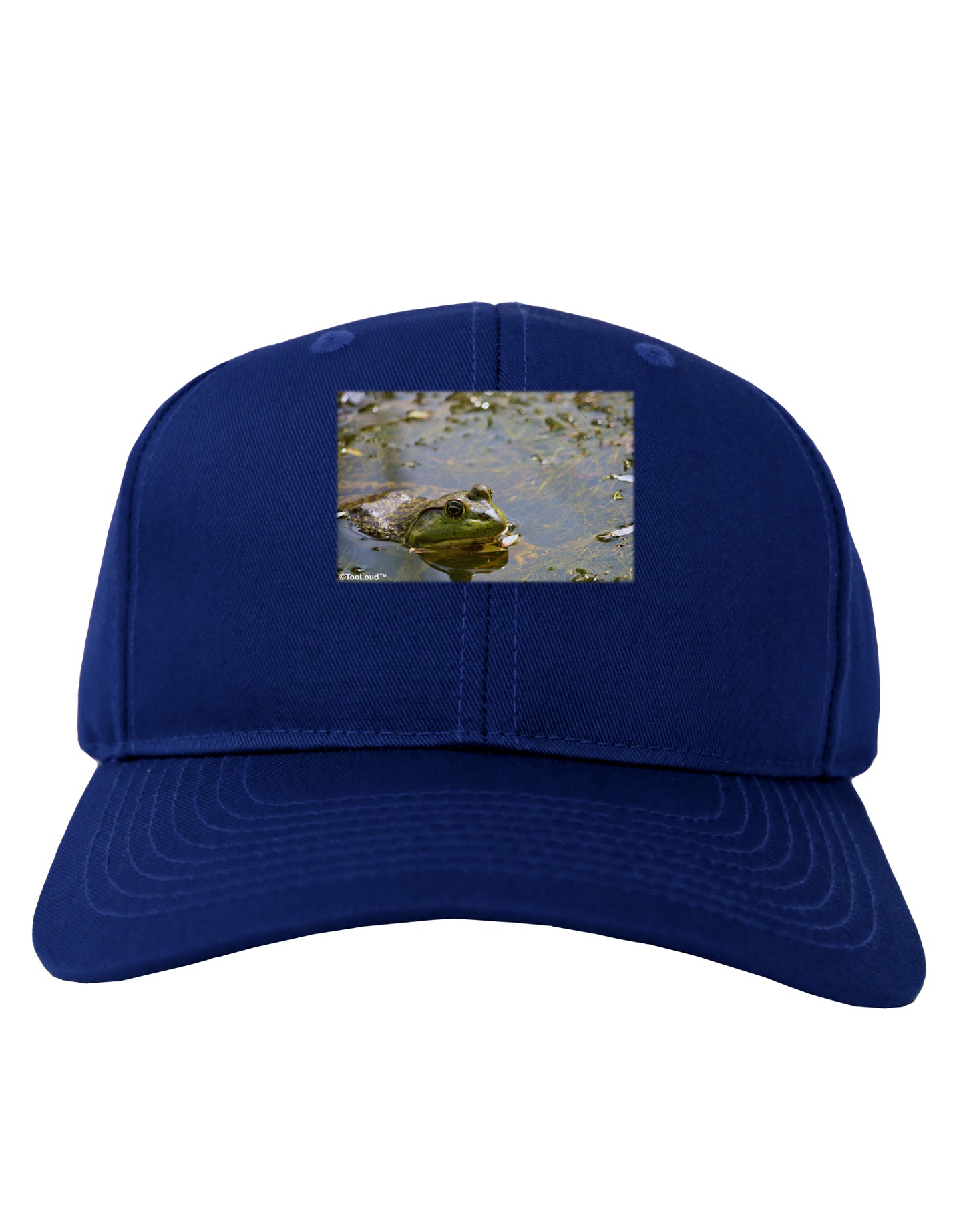 Bullfrog In Water Adult Dark Baseball Cap Hat by TooLoud-Baseball Cap-TooLoud-Royal-Blue-One Size-Davson Sales