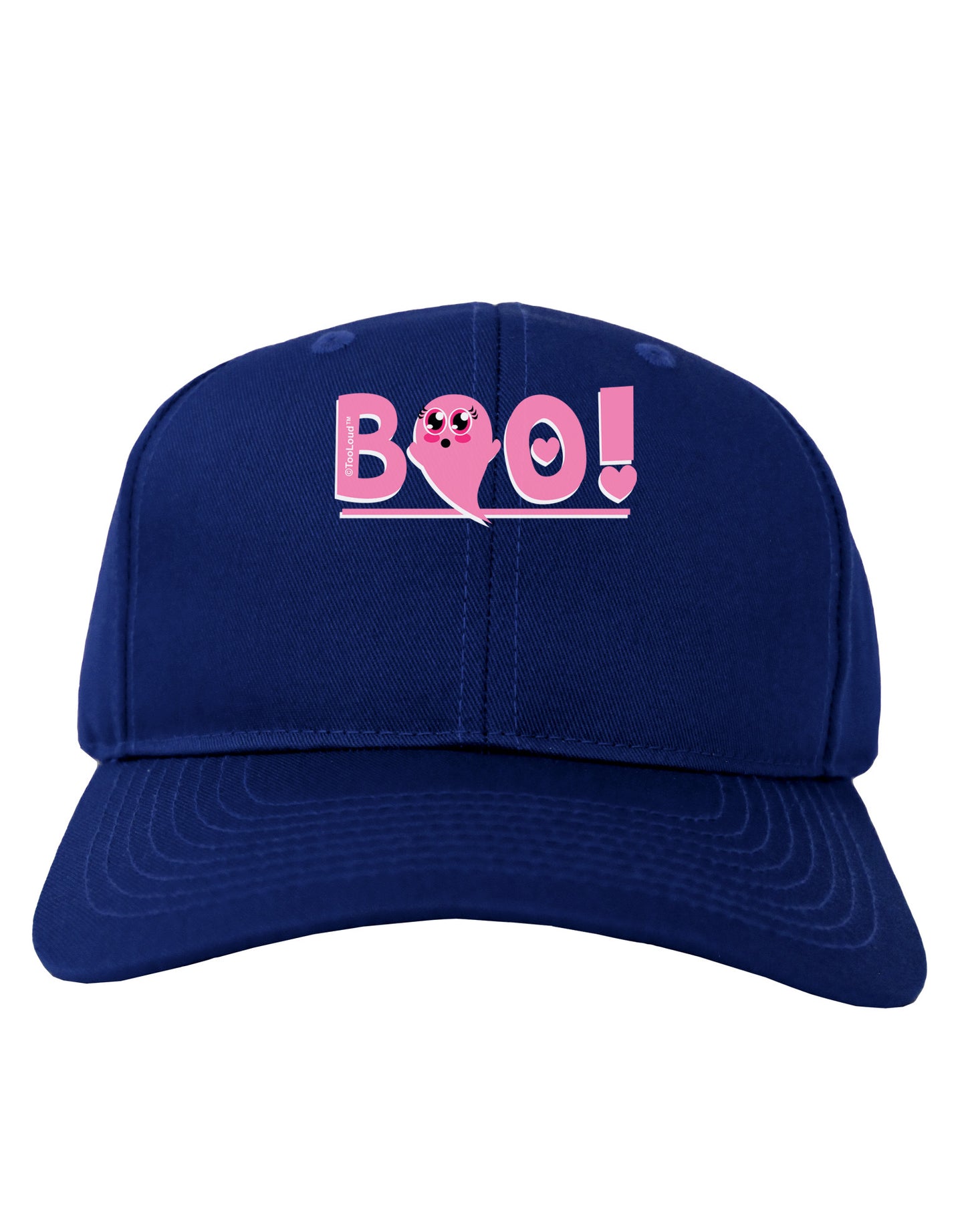 Cute Boo Text Pink Adult Dark Baseball Cap Hat-Baseball Cap-TooLoud-Royal-Blue-One Size-Davson Sales