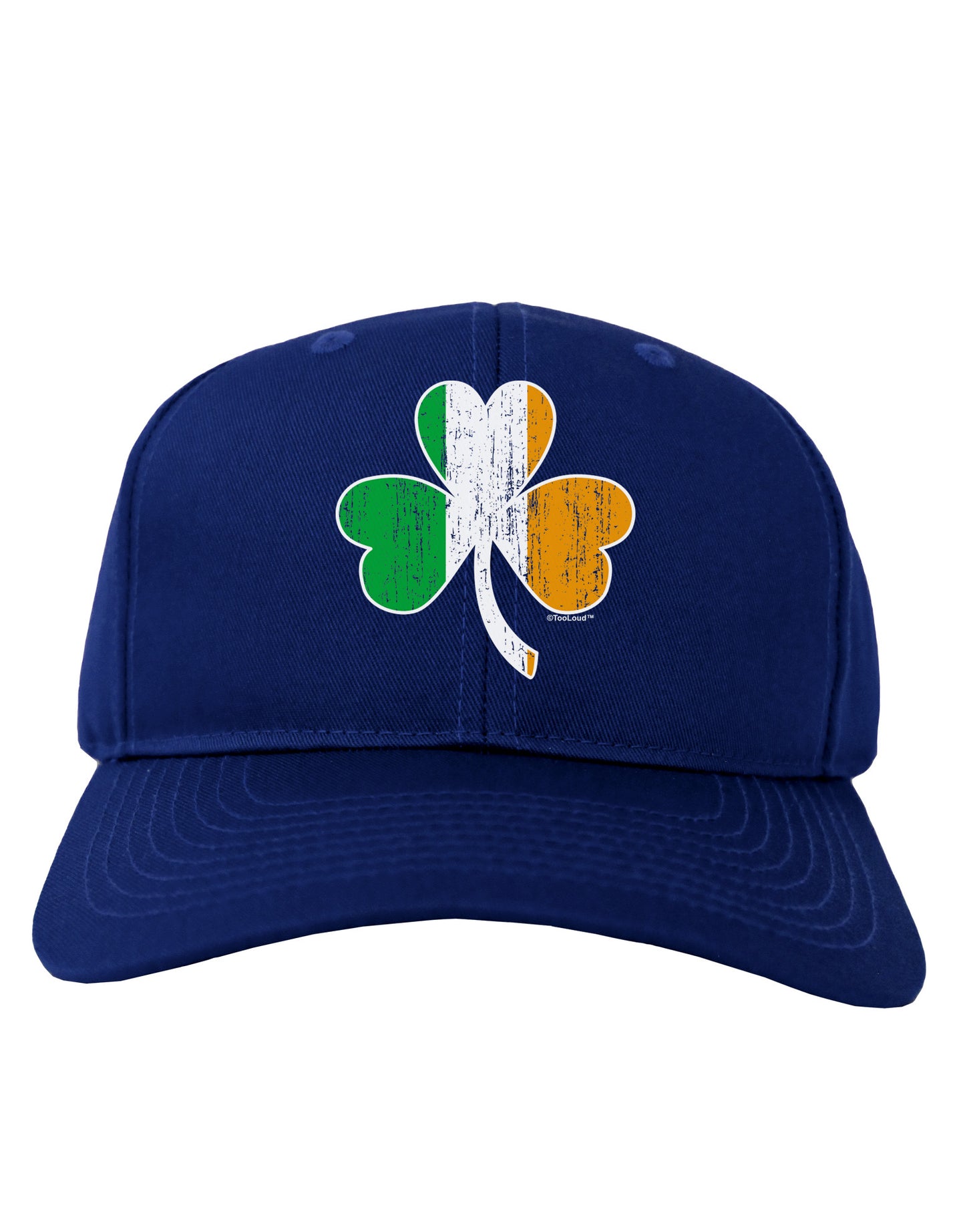 Irish Flag - Shamrock Distressed Adult Dark Baseball Cap Hat by TooLoud-Baseball Cap-TooLoud-Royal-Blue-One Size-Davson Sales