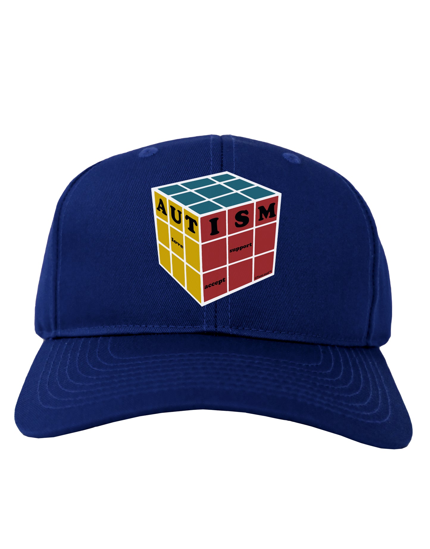 Autism Awareness - Cube Color Adult Dark Baseball Cap Hat-Baseball Cap-TooLoud-Royal-Blue-One Size-Davson Sales