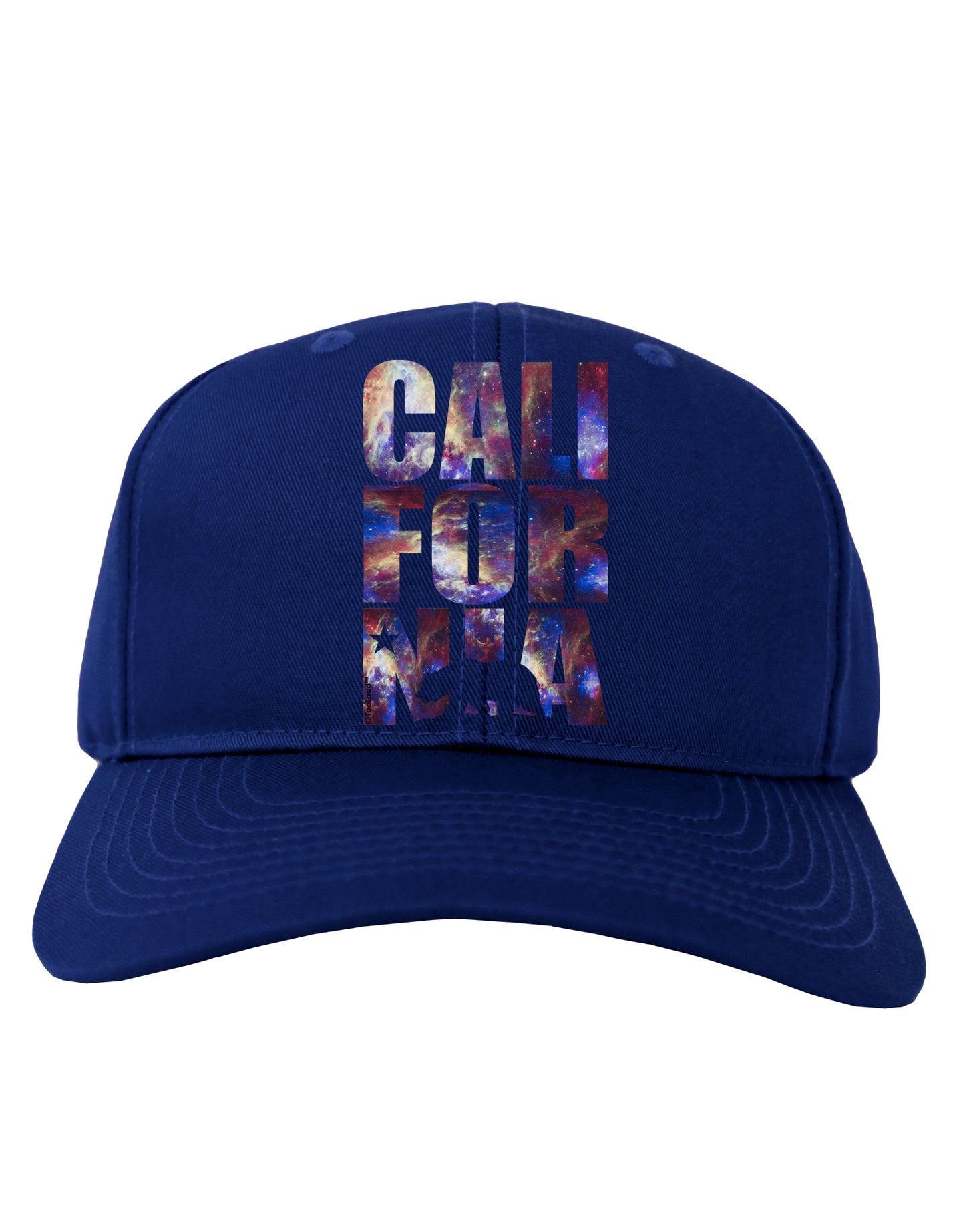 California Republic Design - Space Nebula Print Adult Dark Baseball Cap Hat by TooLoud-Baseball Cap-TooLoud-Royal-Blue-One Size-Davson Sales