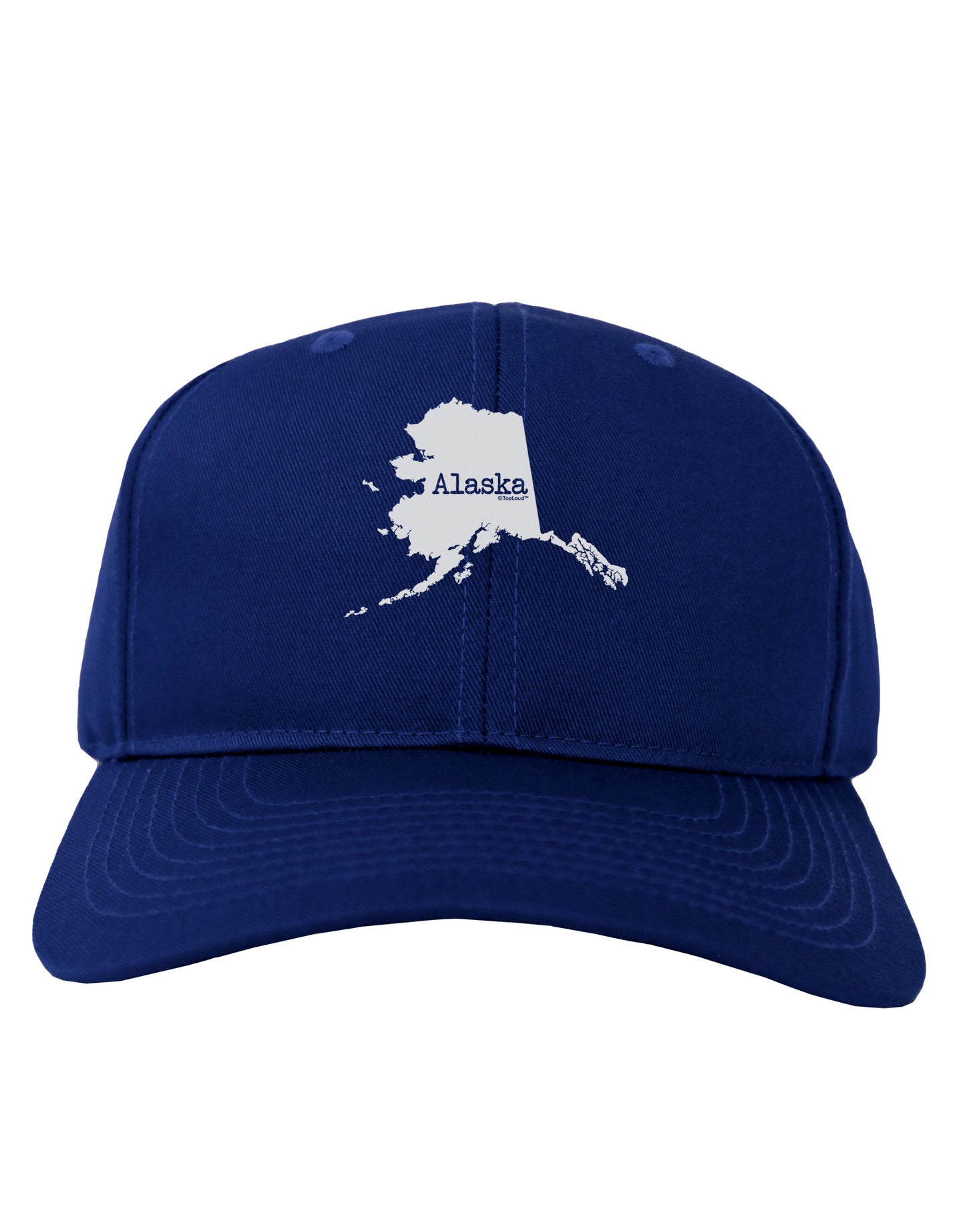 Alaska - United States Shape Adult Dark Baseball Cap Hat by TooLoud-Baseball Cap-TooLoud-Royal-Blue-One Size-Davson Sales