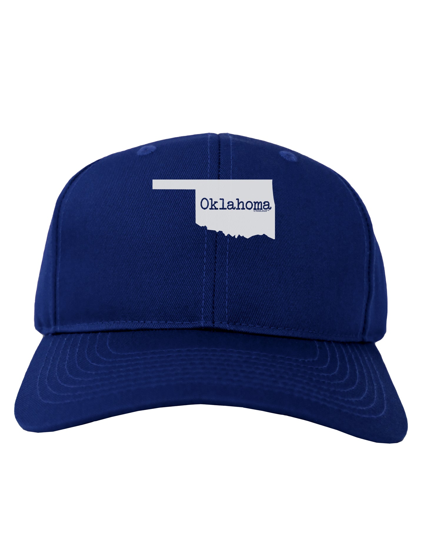 Oklahoma - United States Shape Adult Dark Baseball Cap Hat by TooLoud-Baseball Cap-TooLoud-Royal-Blue-One Size-Davson Sales