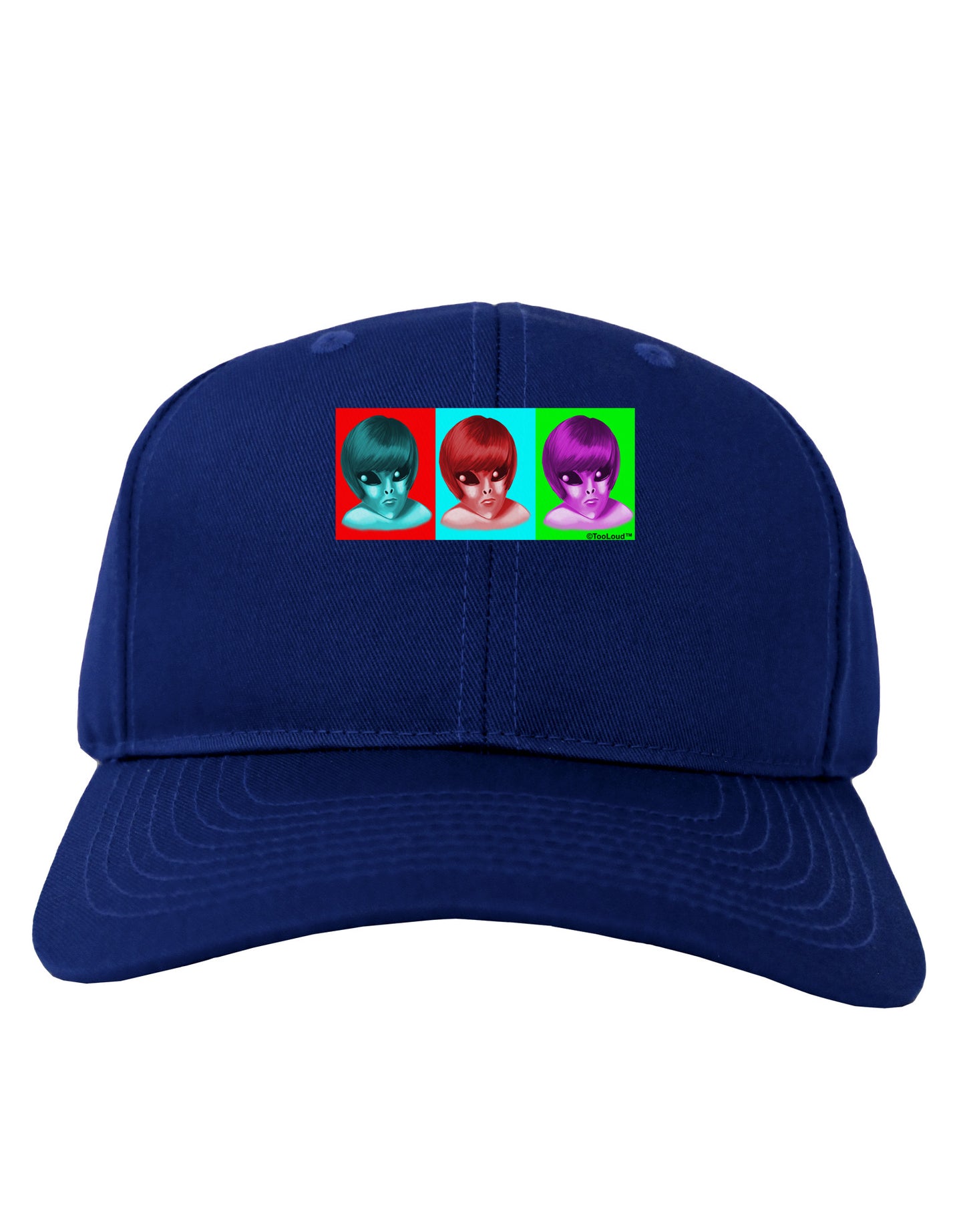 Extraterrestial Pop-art #1 Adult Dark Baseball Cap Hat by TooLoud-Baseball Cap-TooLoud-Royal-Blue-One Size-Davson Sales