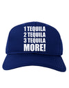 1 Tequila 2 Tequila 3 Tequila More Adult Dark Baseball Cap Hat by TooLoud-Baseball Cap-TooLoud-Royal-Blue-One Size-Davson Sales