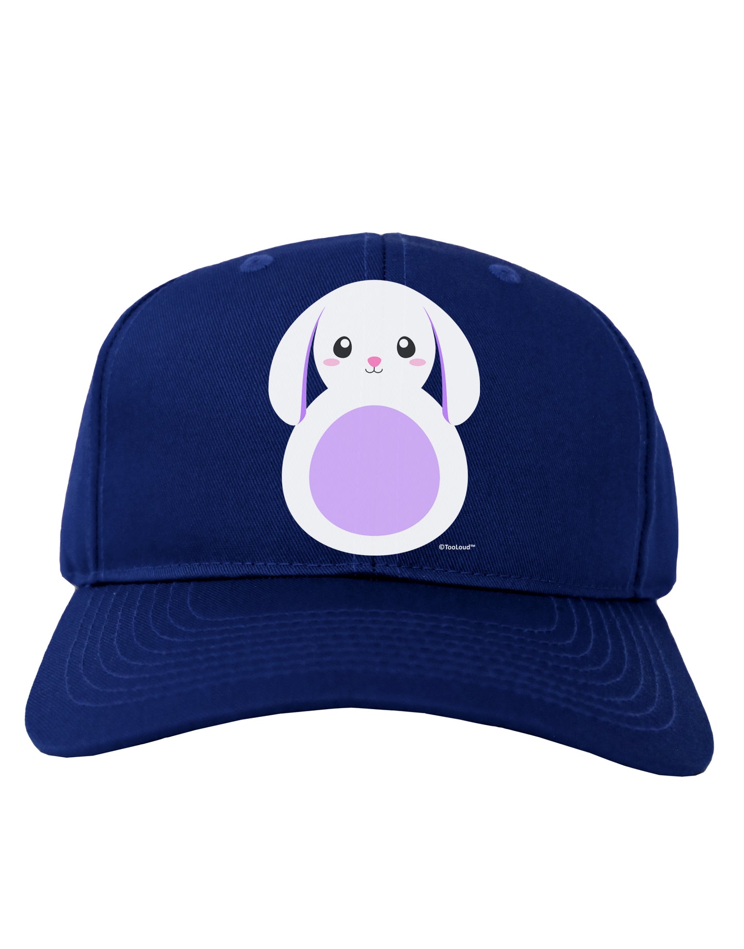 Cute Bunny with Floppy Ears - Purple Adult Dark Baseball Cap Hat by TooLoud-Baseball Cap-TooLoud-Royal-Blue-One Size-Davson Sales