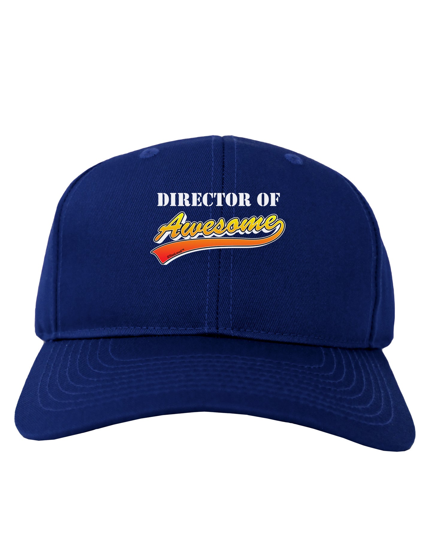 Director Of Awesome Adult Dark Baseball Cap Hat-Baseball Cap-TooLoud-Royal-Blue-One Size-Davson Sales