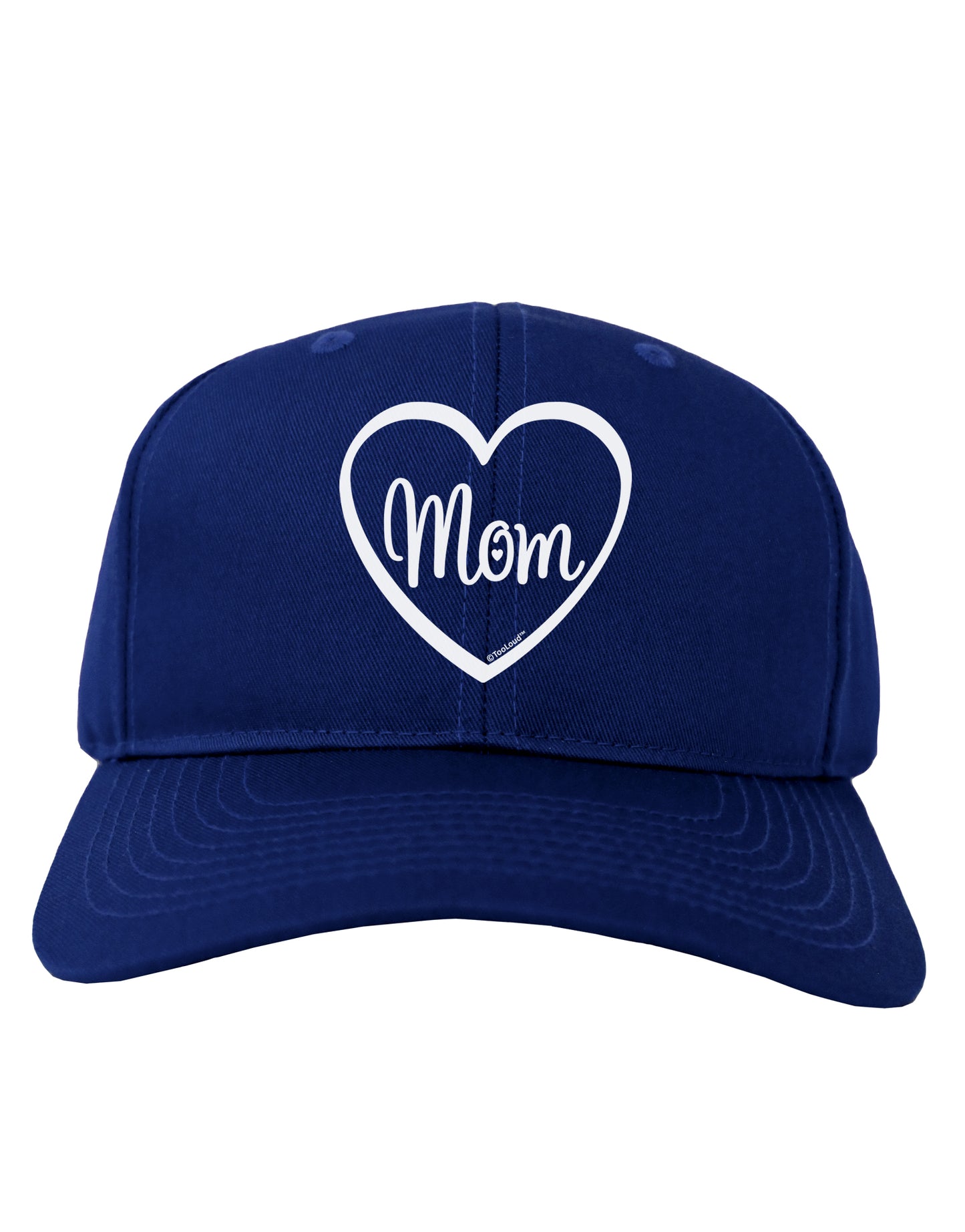 Mom Heart Design Adult Dark Baseball Cap Hat by TooLoud-Baseball Cap-TooLoud-Royal-Blue-One Size-Davson Sales