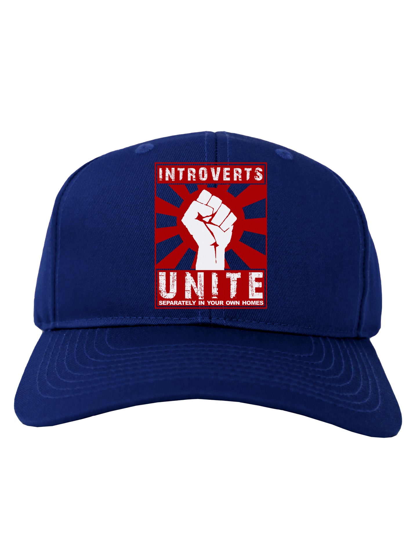 Introverts Unite Funny Adult Dark Baseball Cap Hat by TooLoud-Baseball Cap-TooLoud-Royal-Blue-One Size-Davson Sales