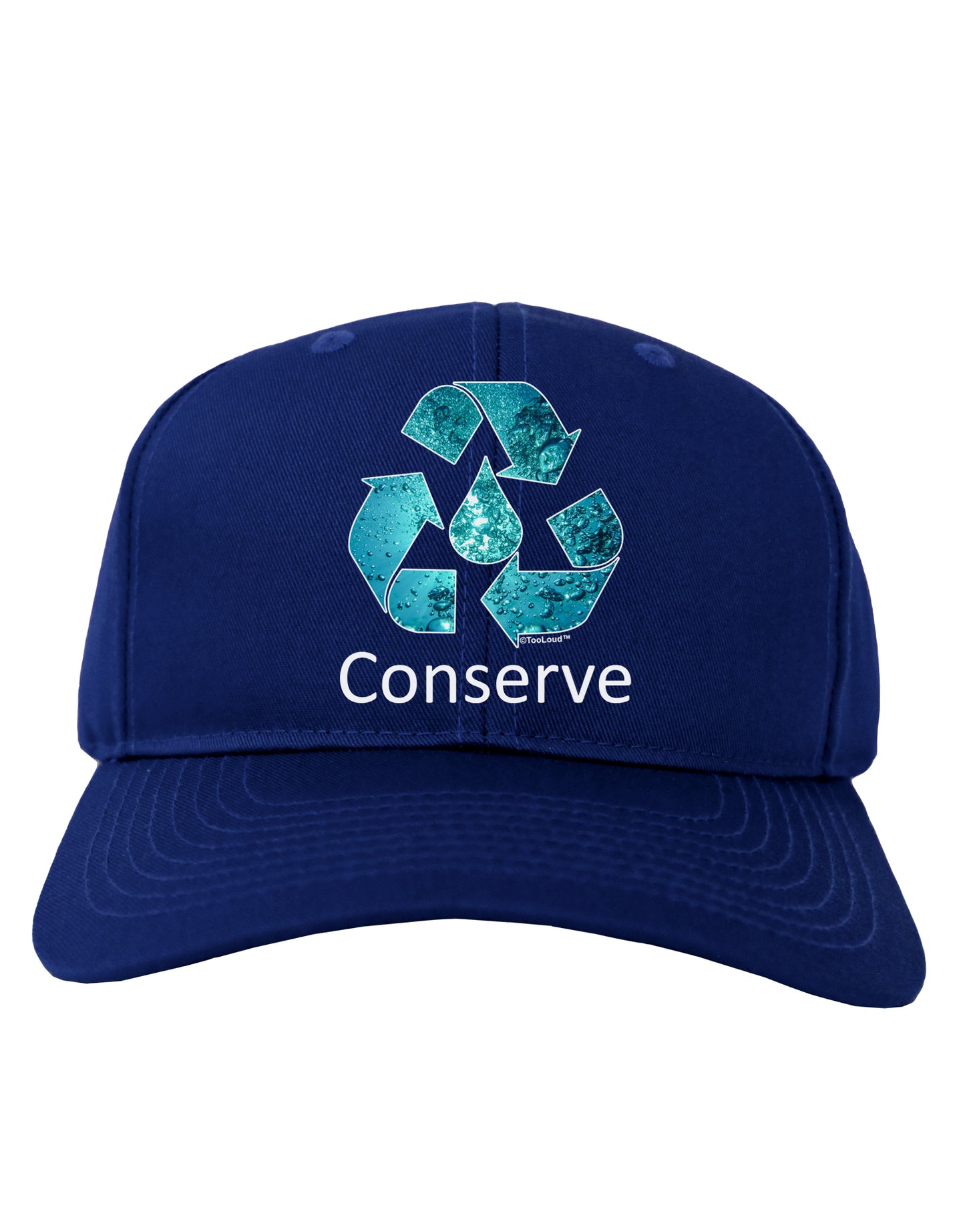Water Conservation Text Adult Dark Baseball Cap Hat by TooLoud-Baseball Cap-TooLoud-Royal-Blue-One Size-Davson Sales