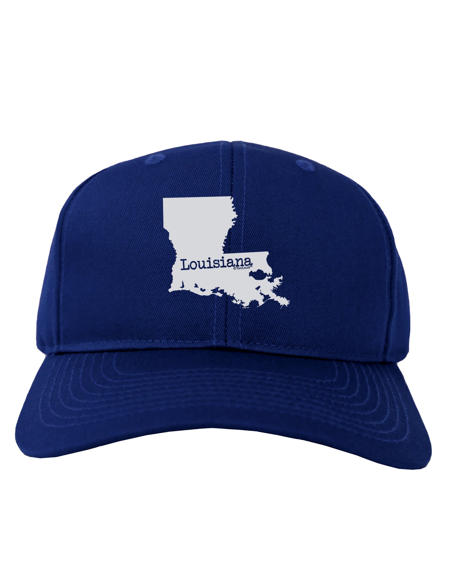 Louisiana - United States Shape Adult Dark Baseball Cap Hat by TooLoud-Baseball Cap-TooLoud-Royal-Blue-One Size-Davson Sales