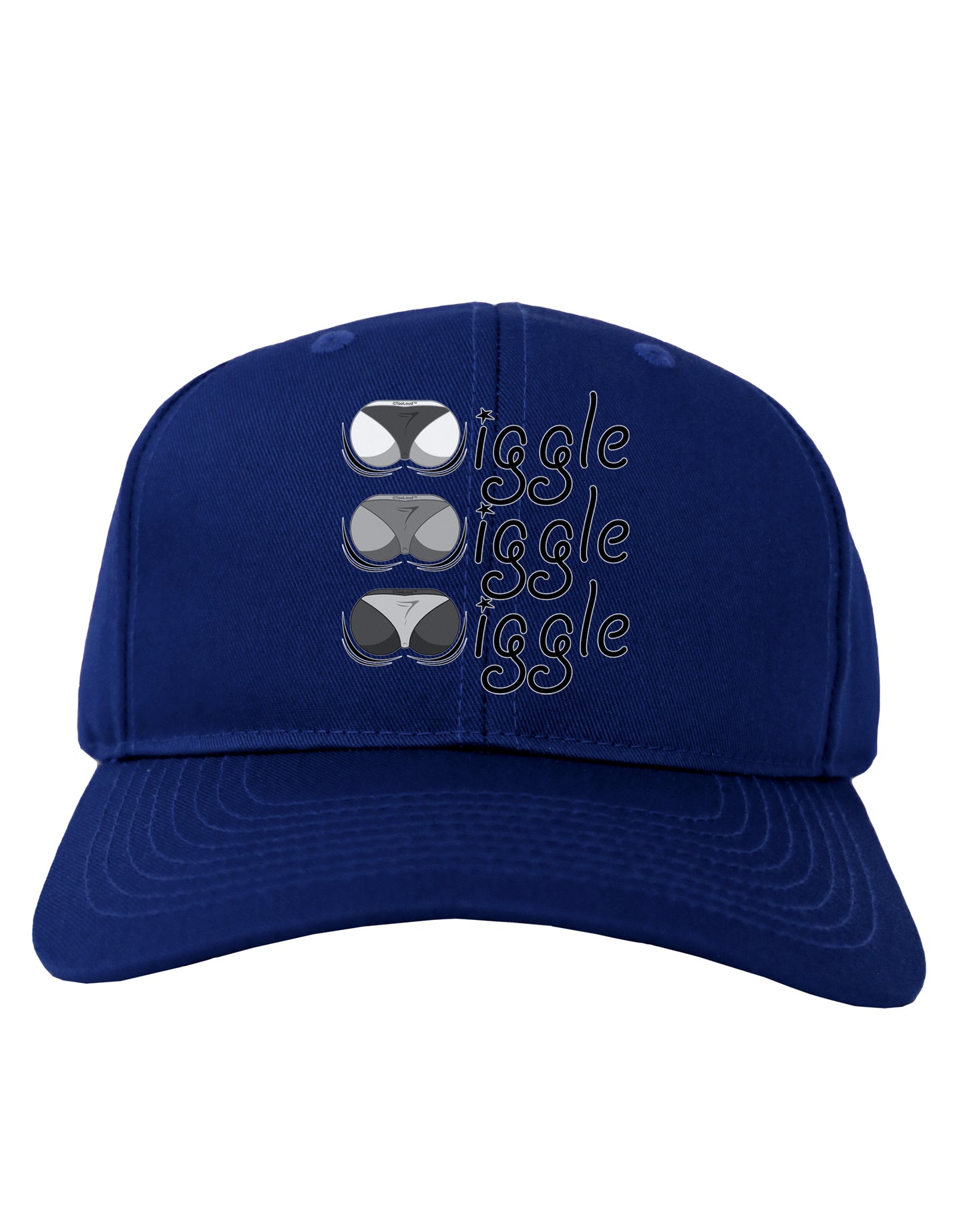 Wiggle Wiggle Wiggle - Twerk Adult Dark Baseball Cap Hat-Baseball Cap-TooLoud-Royal-Blue-One Size-Davson Sales