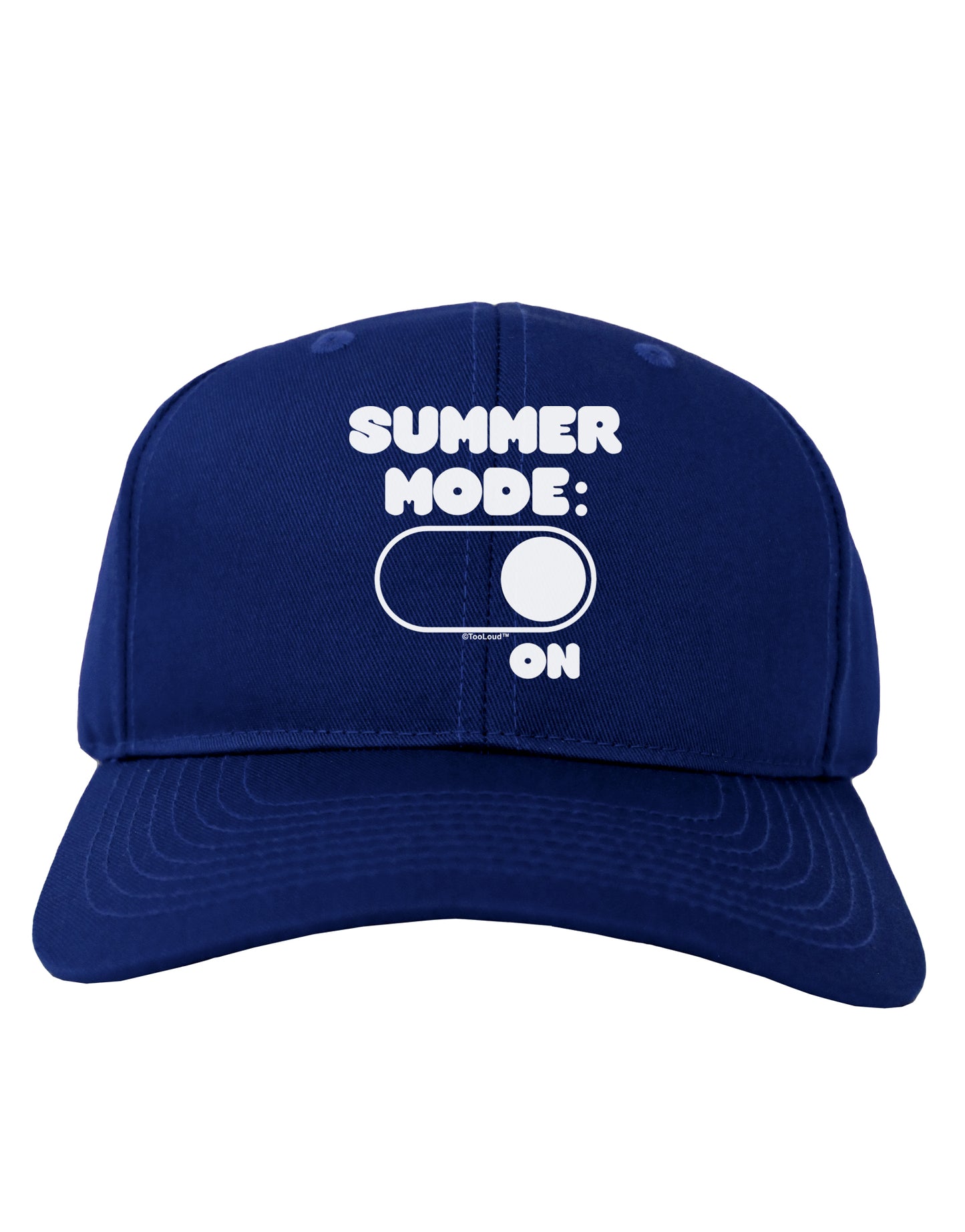Summer Mode On Adult Dark Baseball Cap Hat by TooLoud-Baseball Cap-TooLoud-Royal-Blue-One Size-Davson Sales