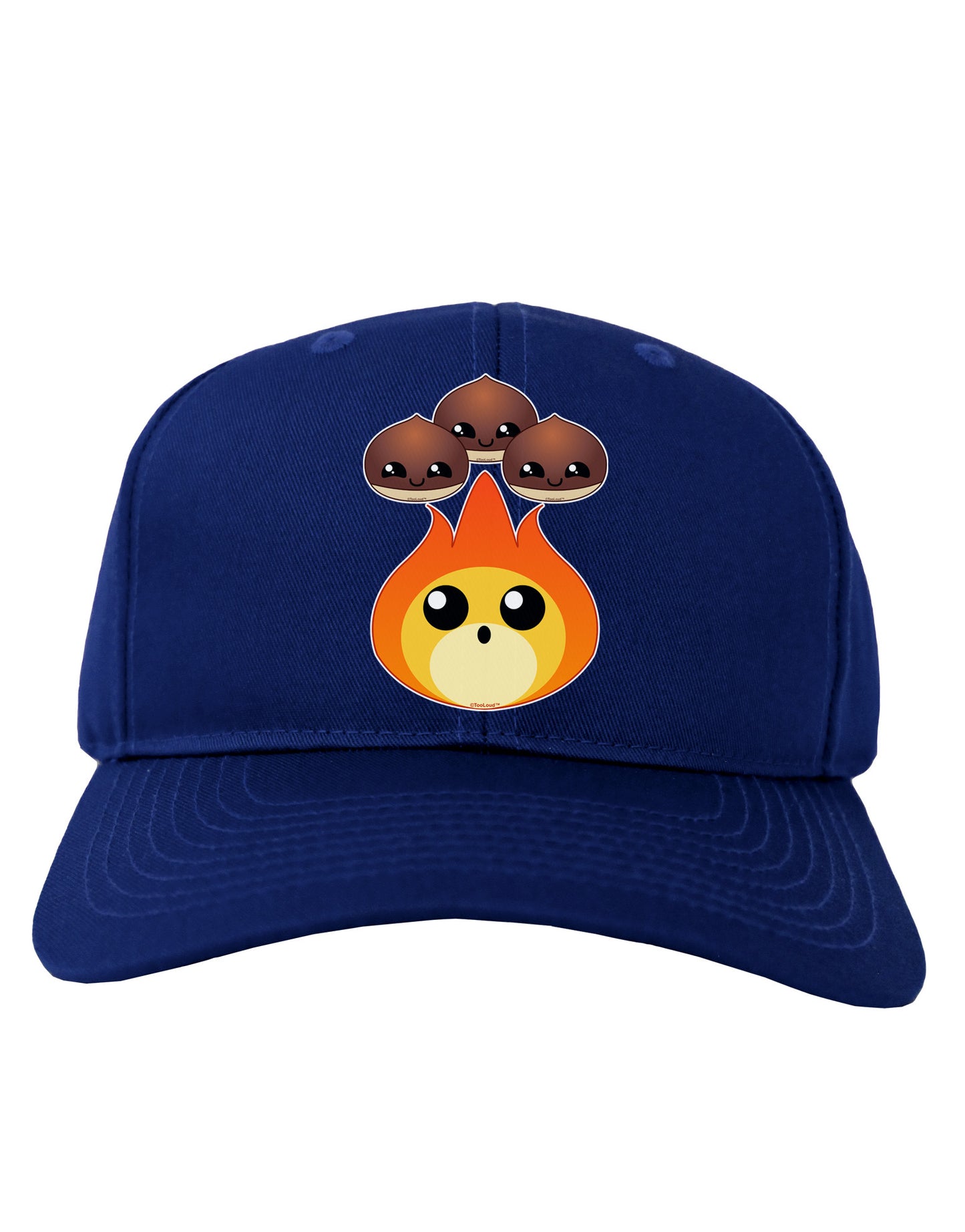 Cute Chestnuts Roasting - Christmas Adult Dark Baseball Cap Hat-Baseball Cap-TooLoud-Royal-Blue-One Size-Davson Sales