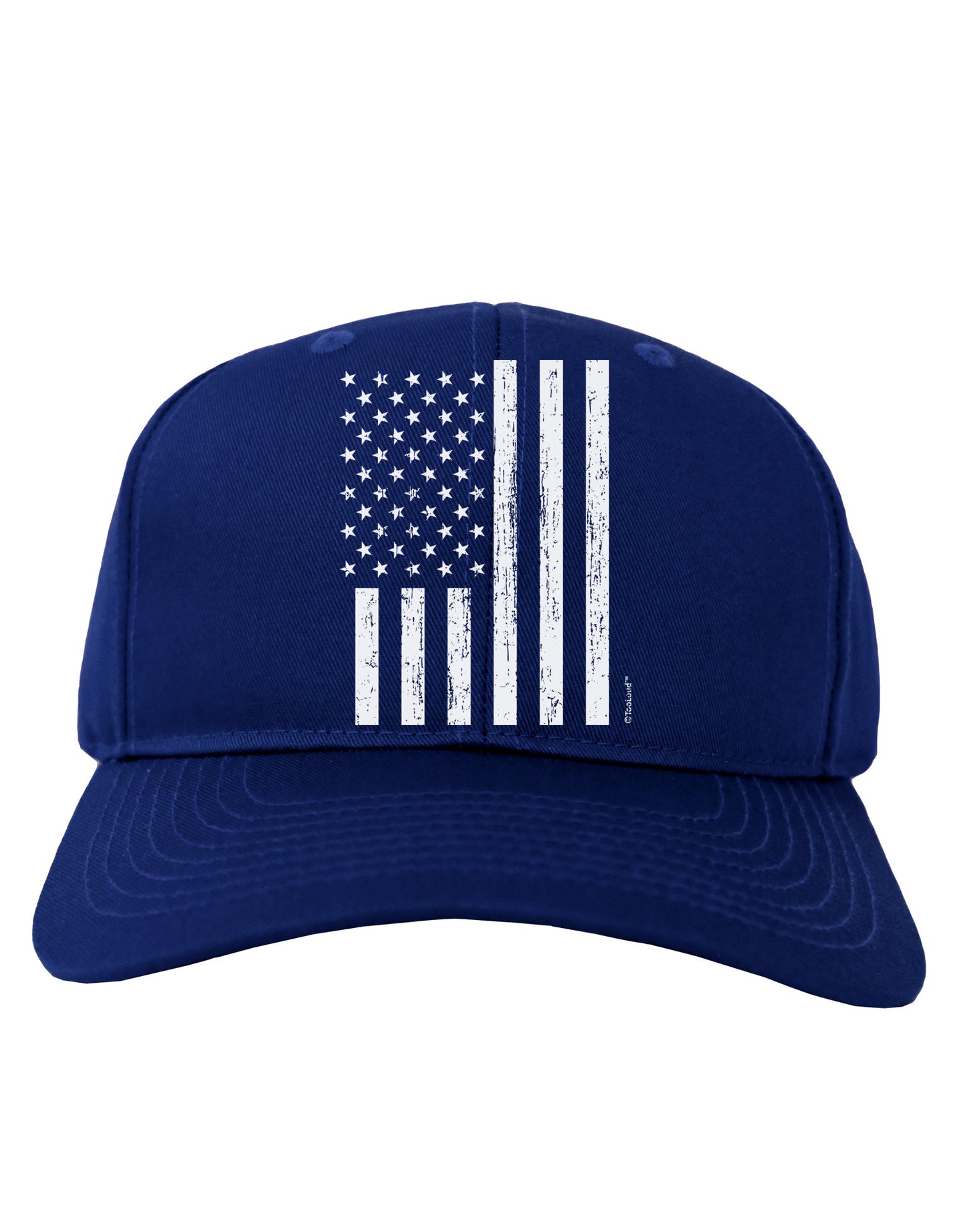Stamp Style American Flag - Distressed Adult Dark Baseball Cap Hat by TooLoud-Baseball Cap-TooLoud-Royal-Blue-One Size-Davson Sales