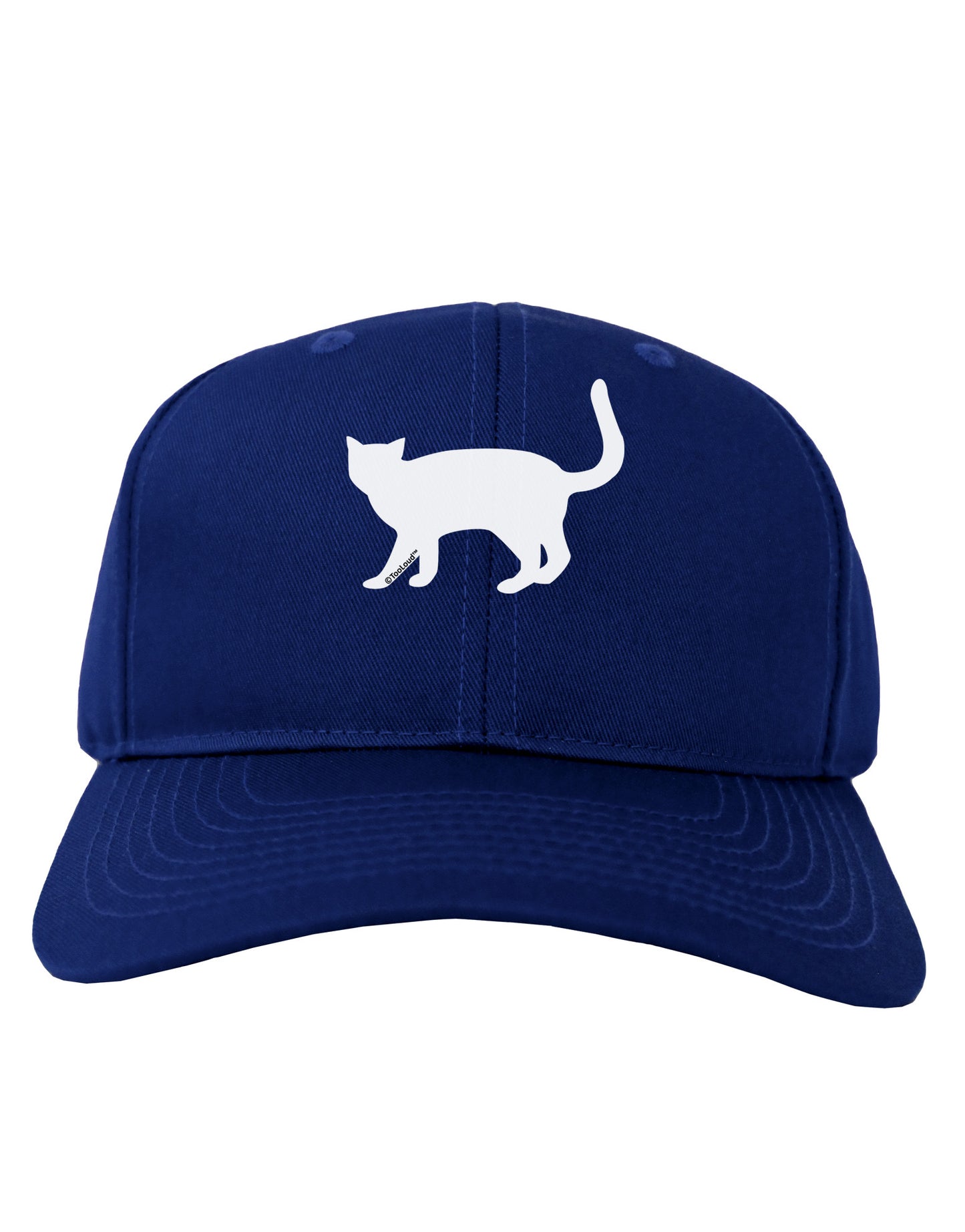 Cat Silhouette Design Adult Dark Baseball Cap Hat by TooLoud-Baseball Cap-TooLoud-Royal-Blue-One Size-Davson Sales