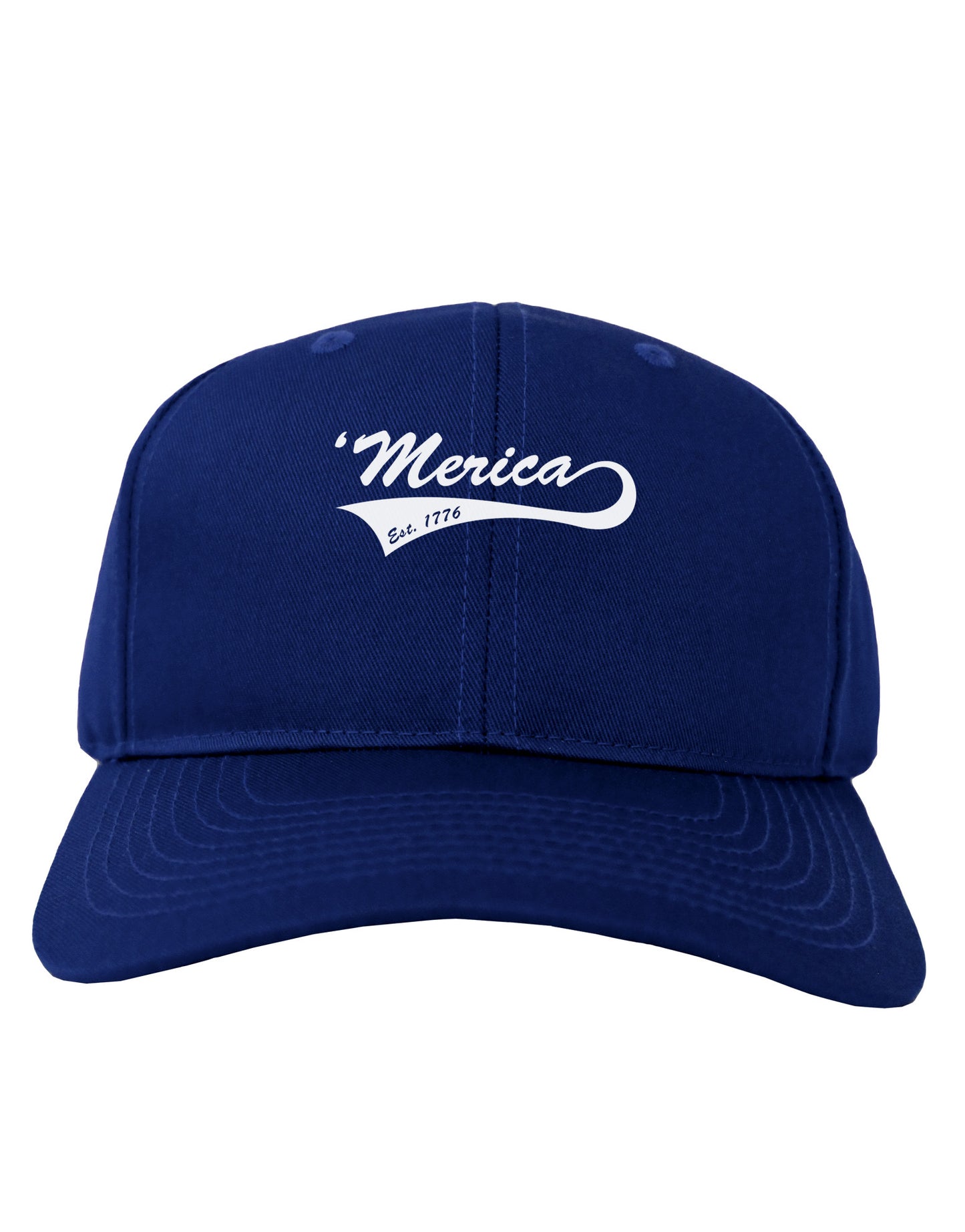 Merica Established 1776 Adult Dark Baseball Cap Hat by TooLoud-Baseball Cap-TooLoud-Royal-Blue-One Size-Davson Sales