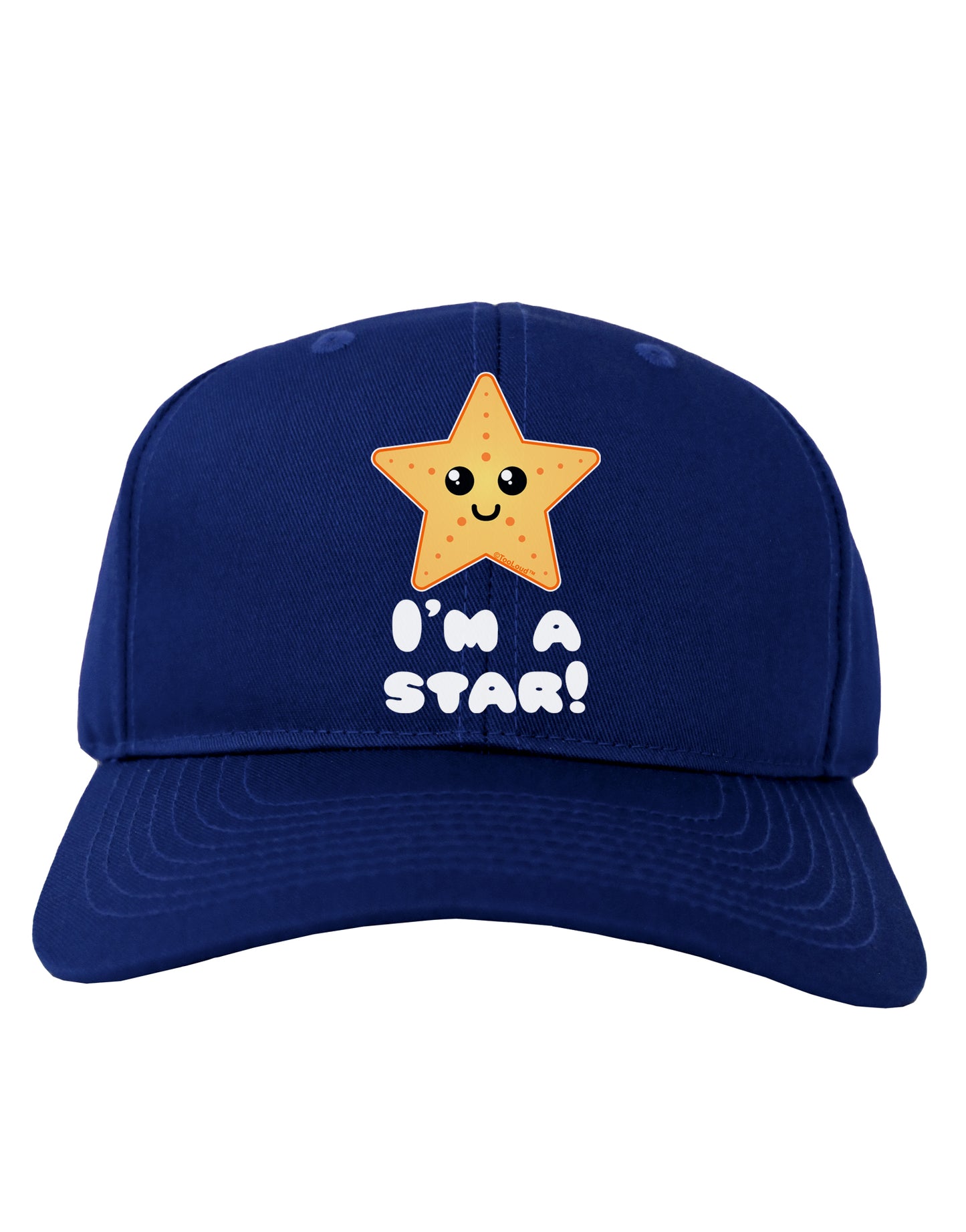 Cute Starfish - I am a Star Adult Dark Baseball Cap Hat by TooLoud-Baseball Cap-TooLoud-Royal-Blue-One Size-Davson Sales