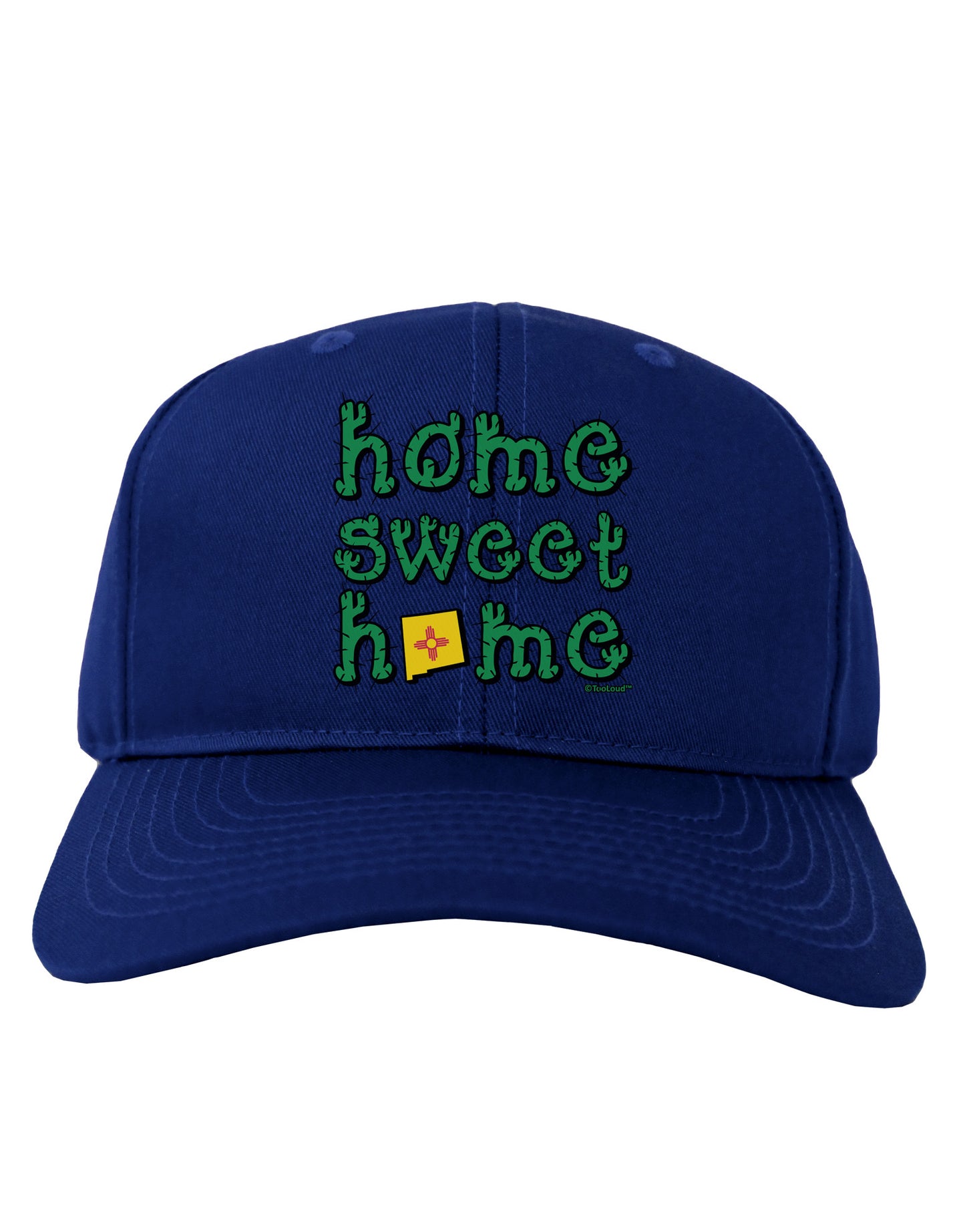 Home Sweet Home - New Mexico - Cactus and State Flag Adult Dark Baseball Cap Hat by TooLoud-Baseball Cap-TooLoud-Royal-Blue-One Size-Davson Sales