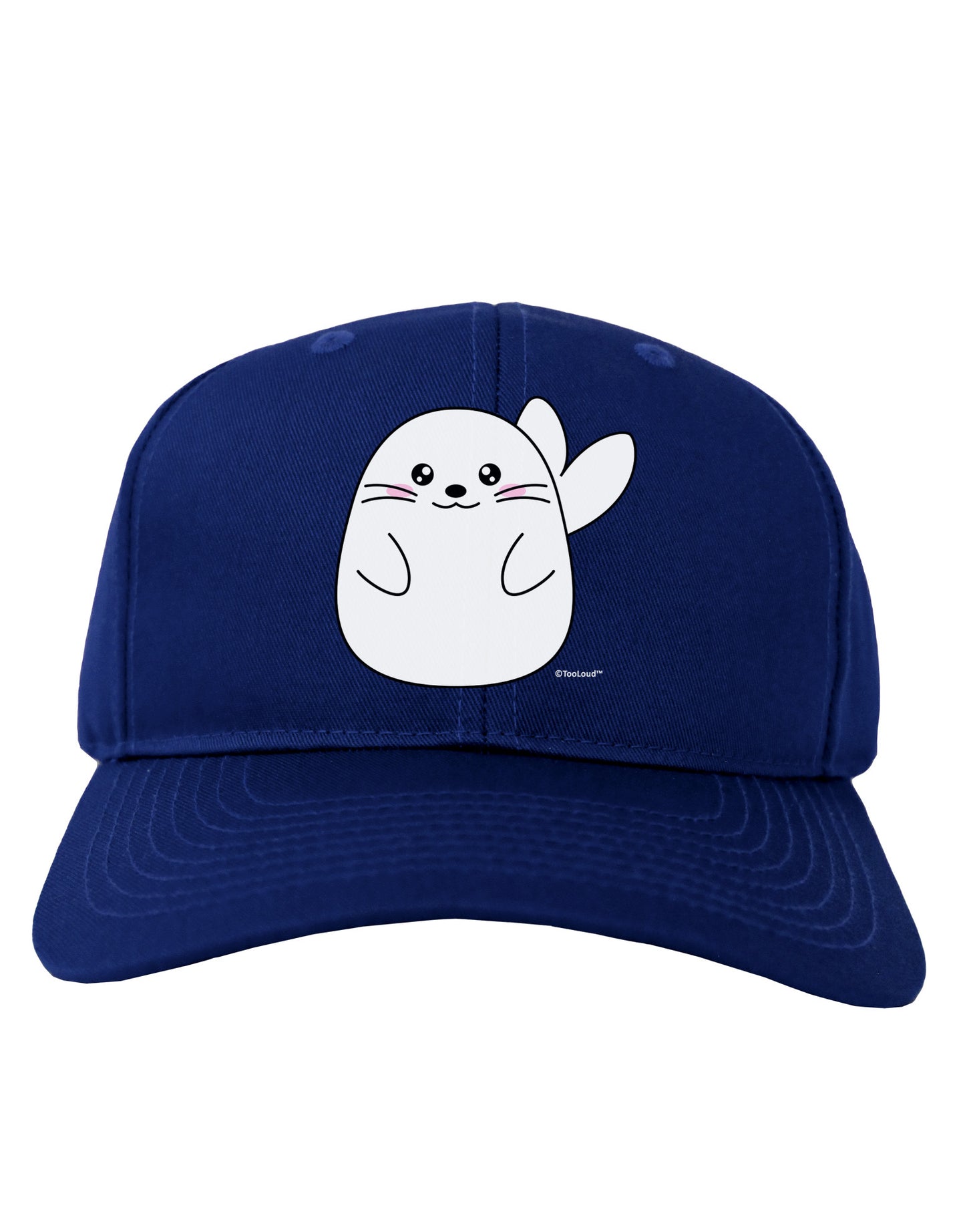 Cute Seal Adult Dark Baseball Cap Hat by TooLoud-Baseball Cap-TooLoud-Royal-Blue-One Size-Davson Sales