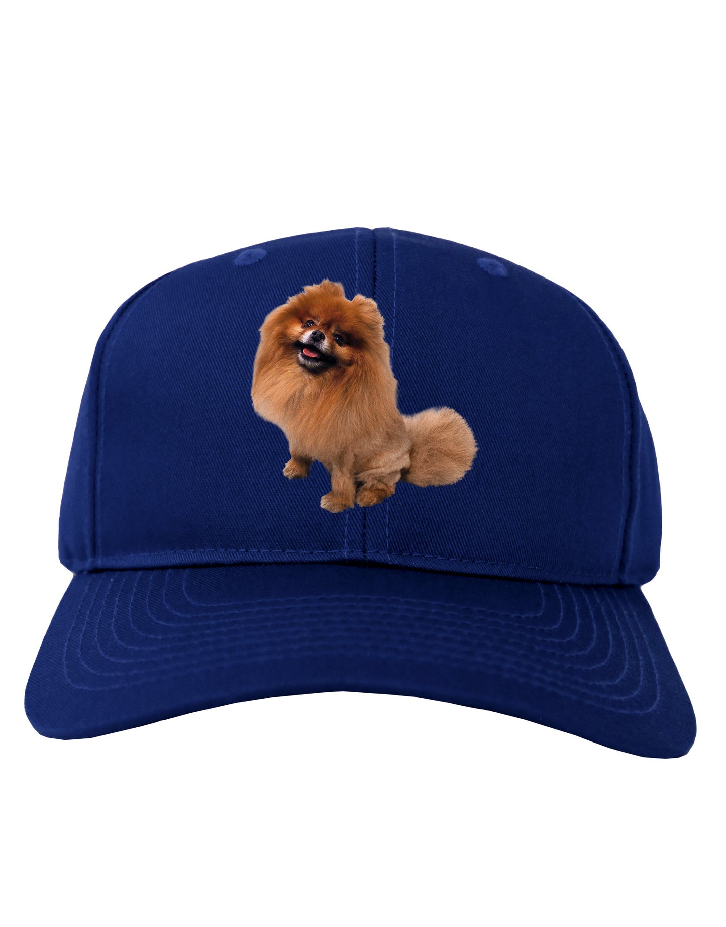 Pomeranian Sitting All Cute-Like Adult Dark Baseball Cap Hat-Baseball Cap-TooLoud-Royal-Blue-One Size-Davson Sales