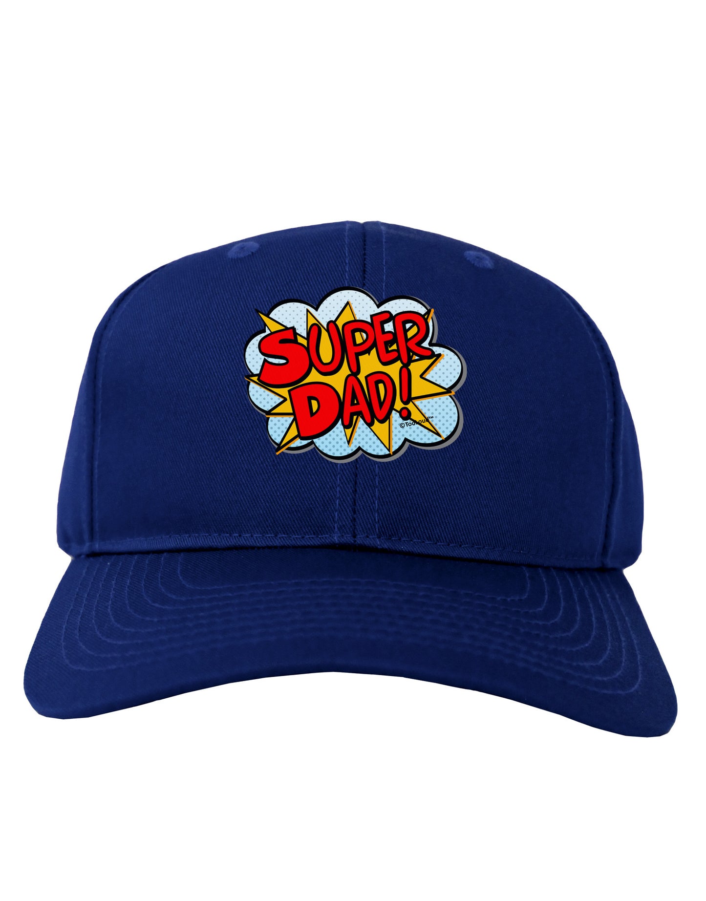 Super Dad - Superhero Comic Style Adult Dark Baseball Cap Hat-Baseball Cap-TooLoud-Royal-Blue-One Size-Davson Sales