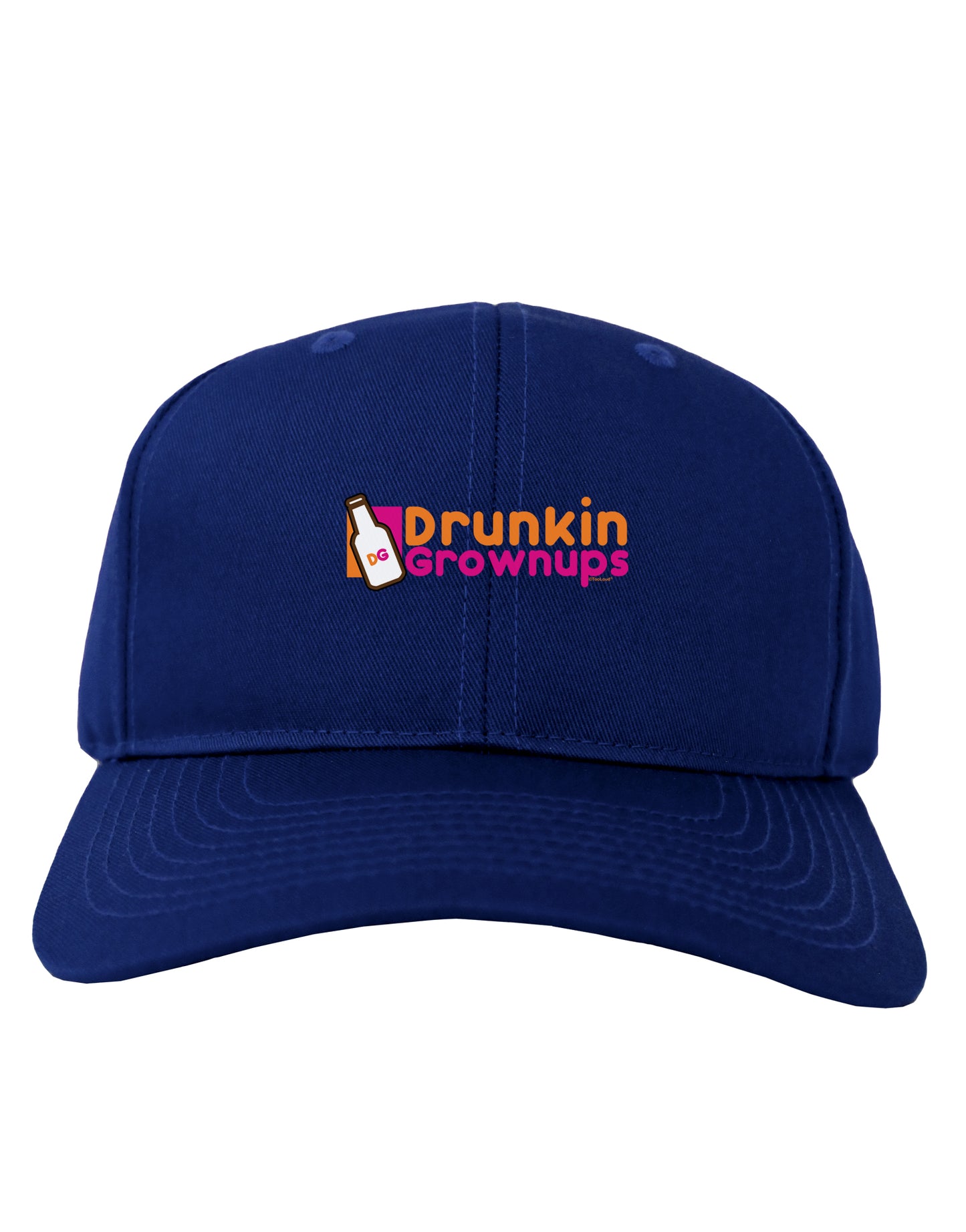 Drunken Grown ups Funny Drinking Adult Dark Baseball Cap Hat by TooLoud-Baseball Cap-TooLoud-Royal-Blue-One Size-Davson Sales