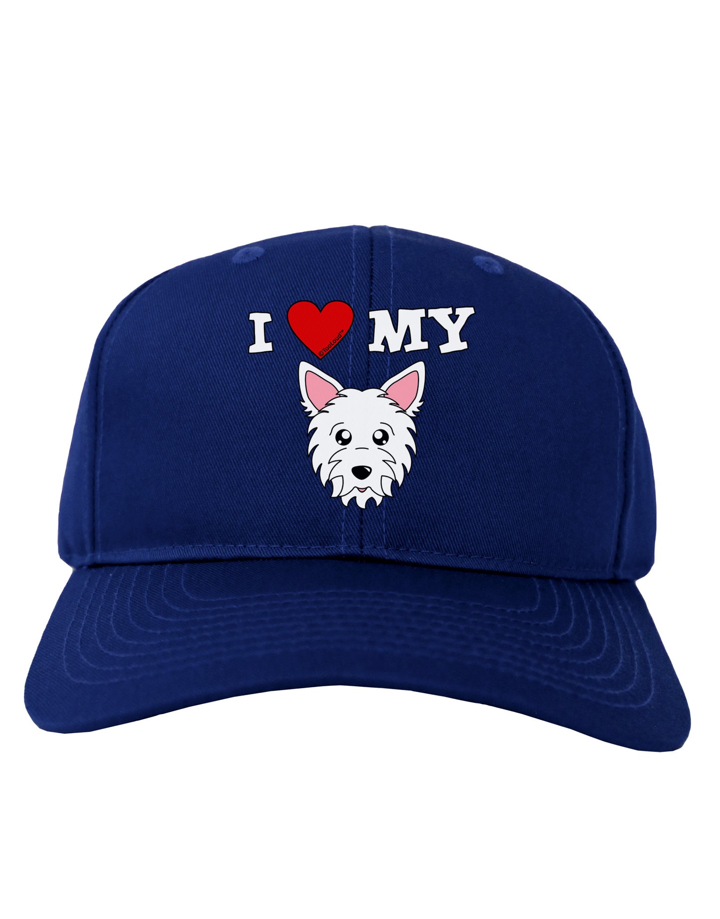 I Heart My - Cute Westie Dog Adult Dark Baseball Cap Hat by TooLoud-Baseball Cap-TooLoud-Royal-Blue-One Size-Davson Sales
