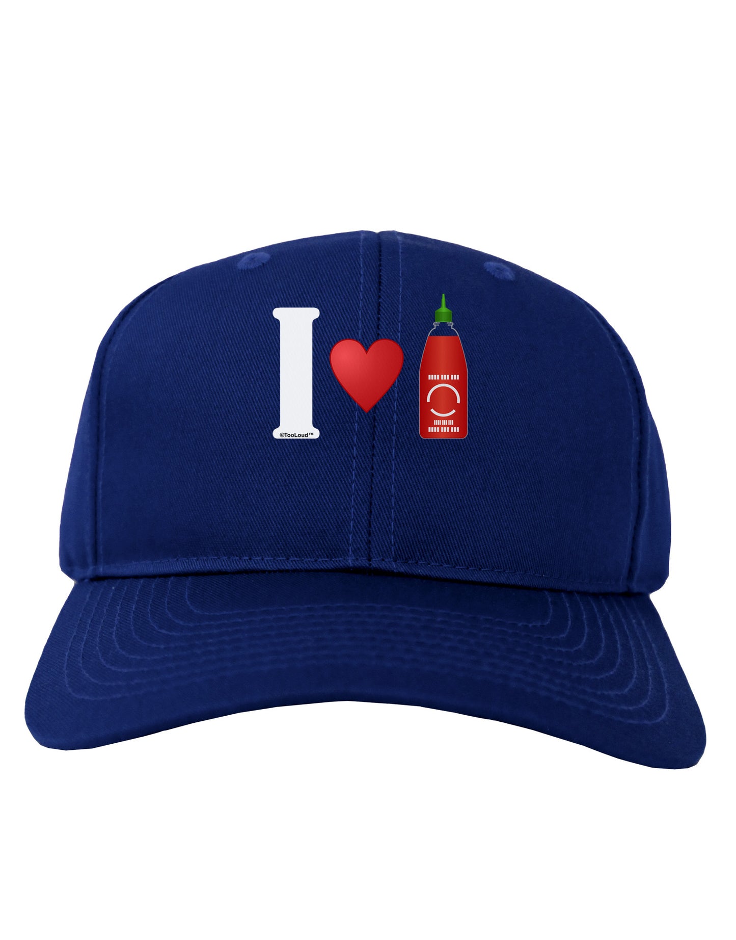 I Heart Sriracha Design Adult Dark Baseball Cap Hat by TooLoud-Baseball Cap-TooLoud-Royal-Blue-One Size-Davson Sales