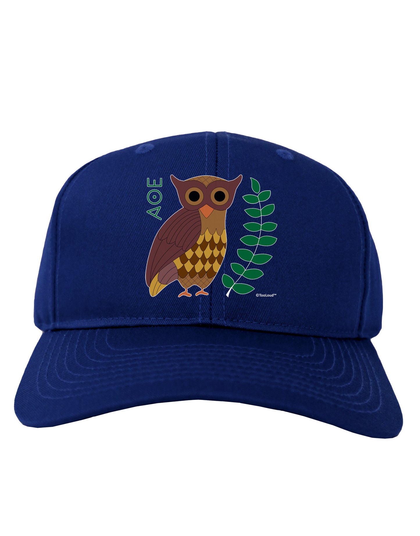 Owl of Athena Adult Dark Baseball Cap Hat by TooLoud-Baseball Cap-TooLoud-Royal-Blue-One Size-Davson Sales