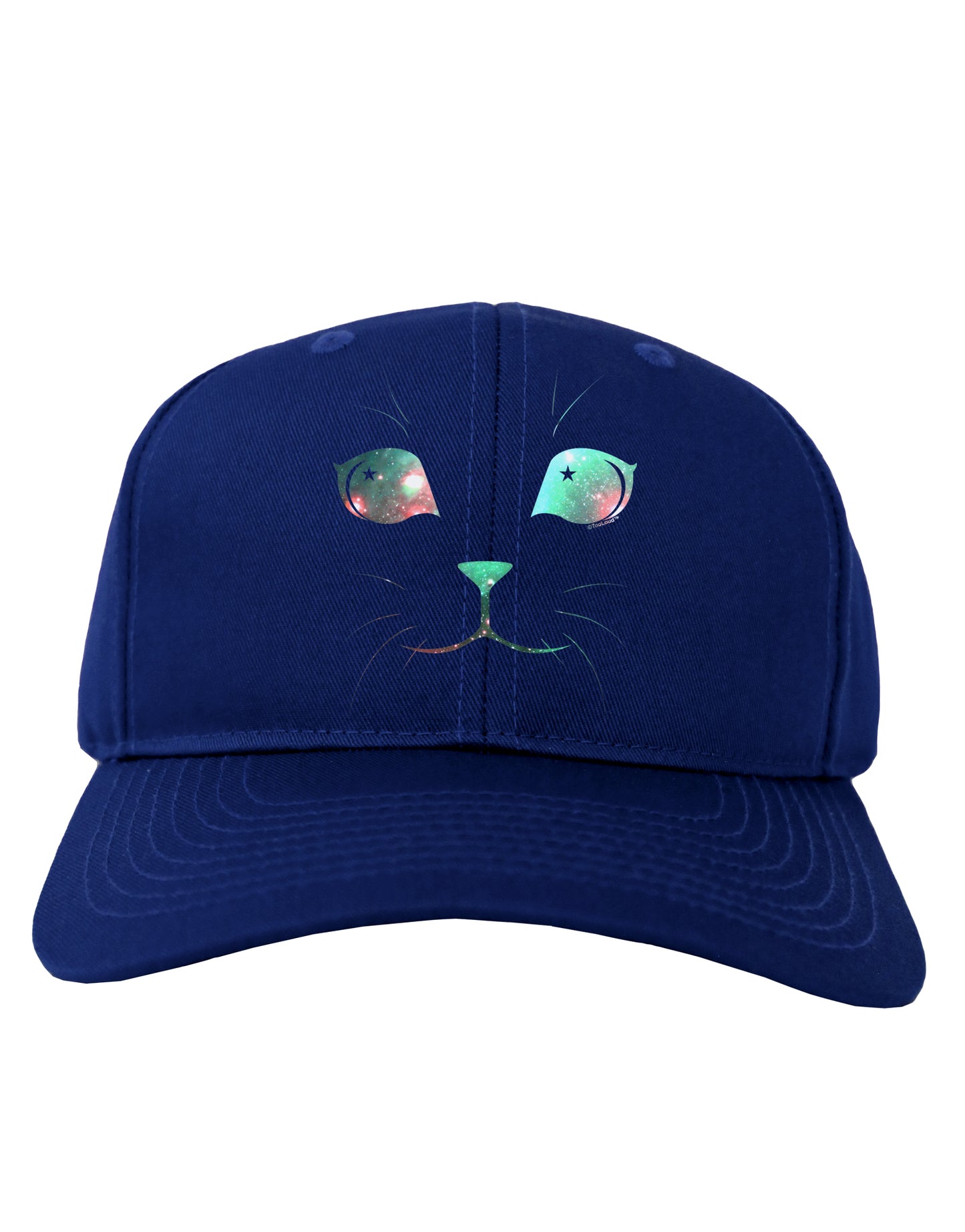 Adorable Space Cat Adult Dark Baseball Cap Hat by-Baseball Cap-TooLoud-Royal-Blue-One Size-Davson Sales