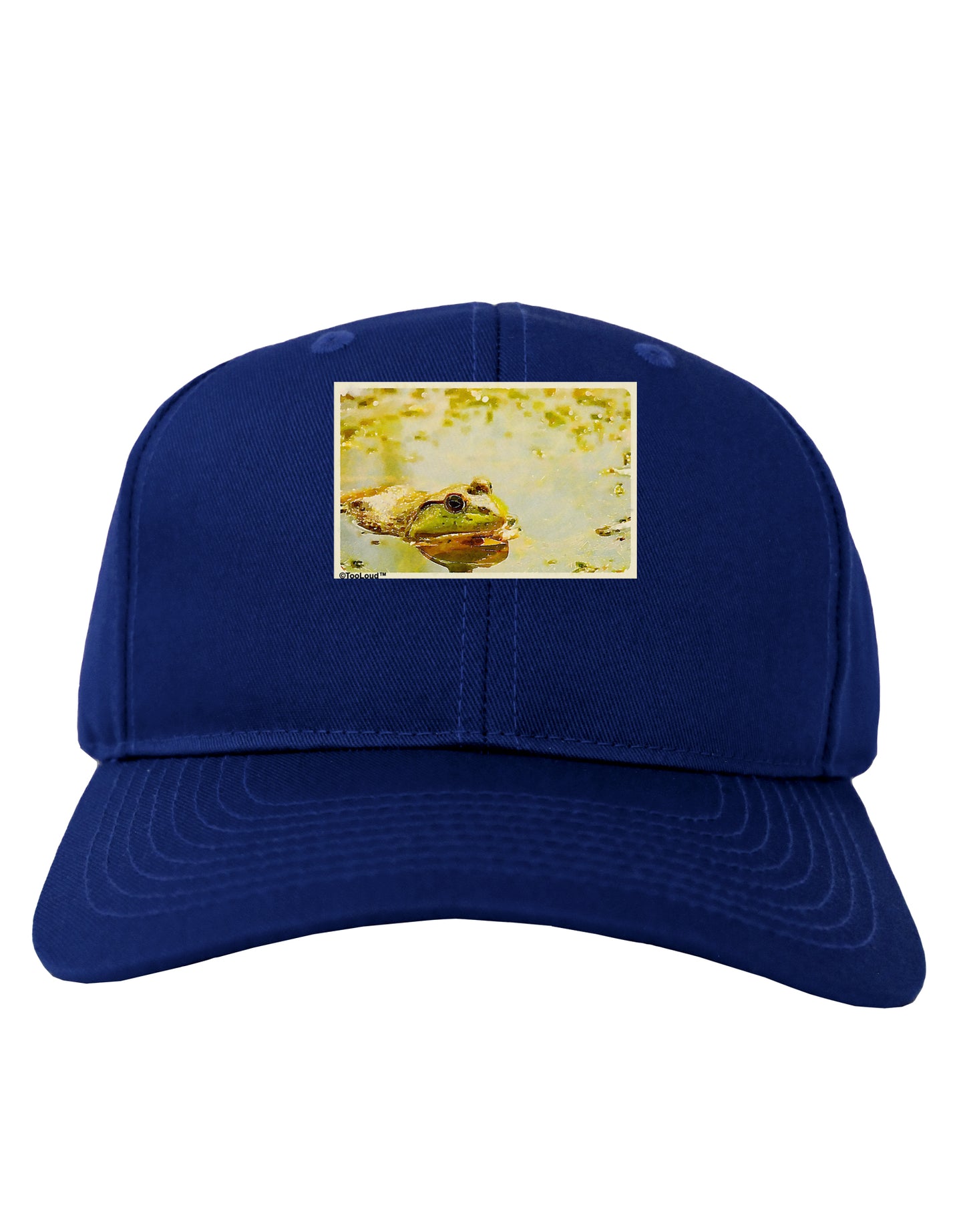 Bullfrog In Watercolor Adult Dark Baseball Cap Hat by TooLoud-Baseball Cap-TooLoud-Royal-Blue-One Size-Davson Sales