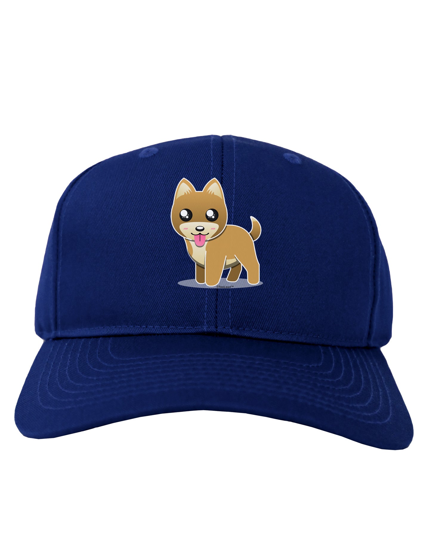 Kawaii Standing Puppy Adult Dark Baseball Cap Hat-Baseball Cap-TooLoud-Royal-Blue-One Size-Davson Sales