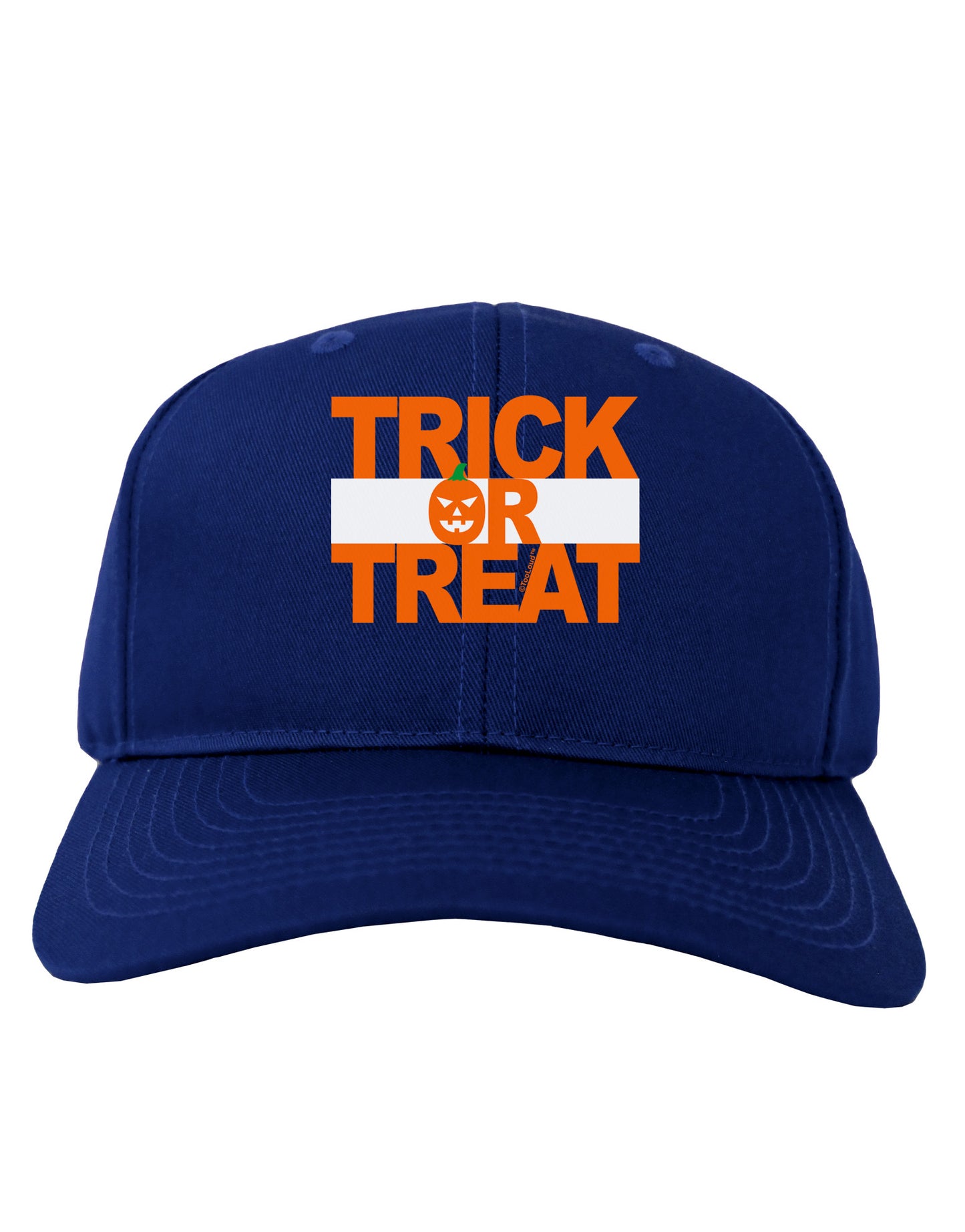 Trick or Treat Text Adult Dark Baseball Cap Hat-Baseball Cap-TooLoud-Royal-Blue-One Size-Davson Sales