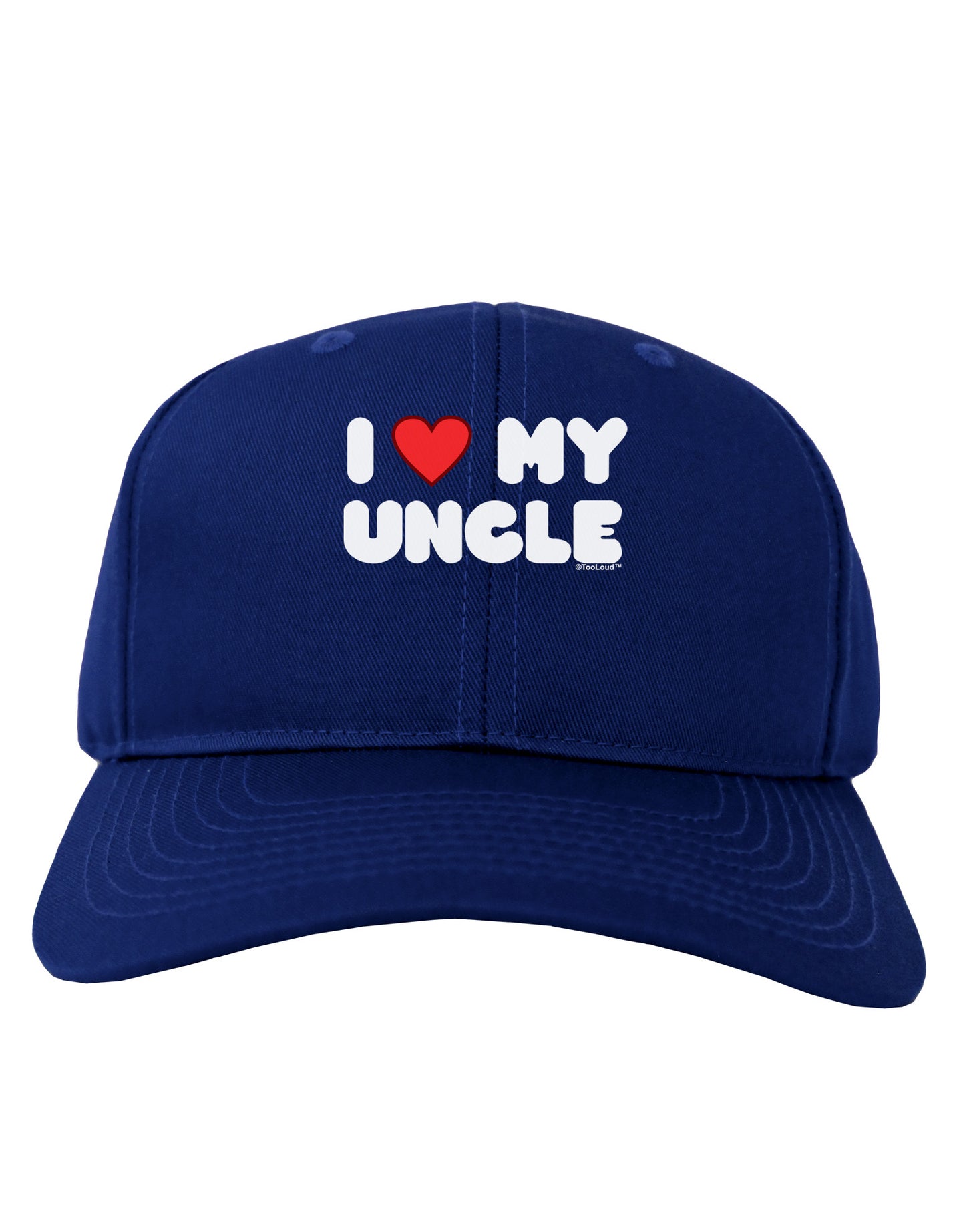 I Heart My Uncle Adult Dark Baseball Cap Hat by TooLoud-Baseball Cap-TooLoud-Royal-Blue-One Size-Davson Sales