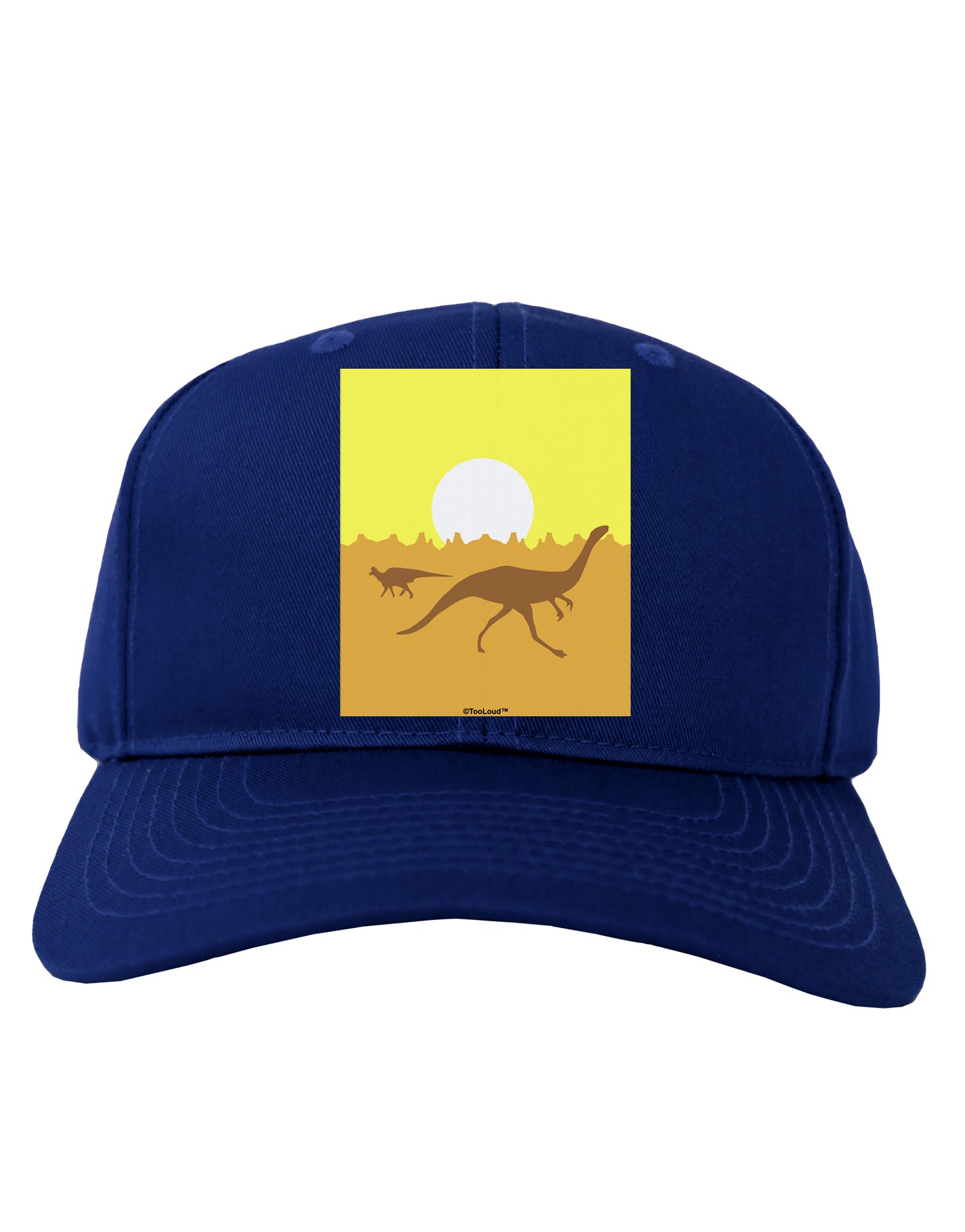 Jurassic Dinosaur Sunrise Adult Dark Baseball Cap Hat by TooLoud-Baseball Cap-TooLoud-Royal-Blue-One Size-Davson Sales